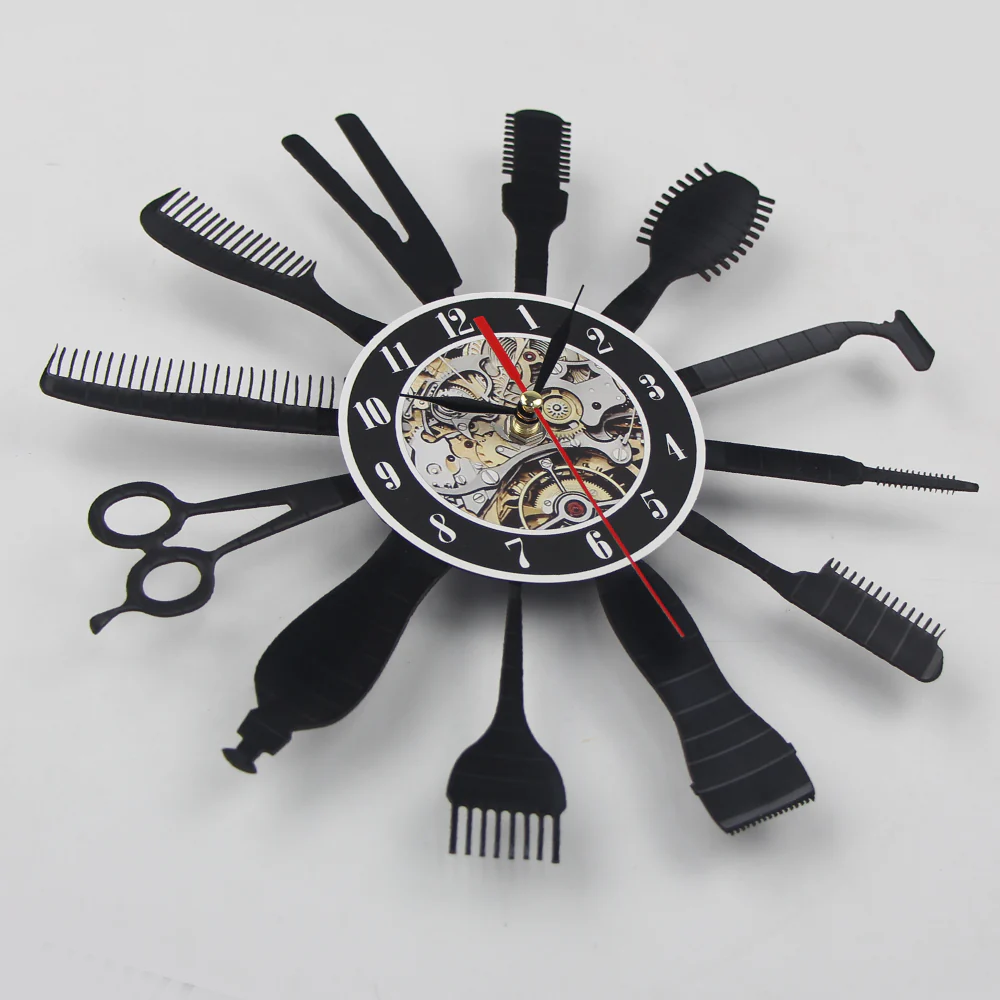 Hair Beauty Salon Wall Clock