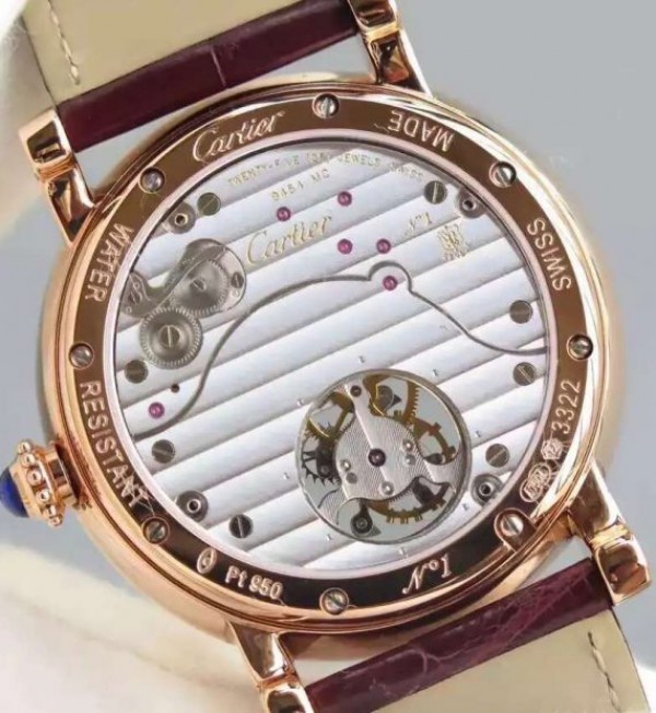 Replica Cartier Rotonde De Cartier Tourbillon RG Full Diamonds - Top club