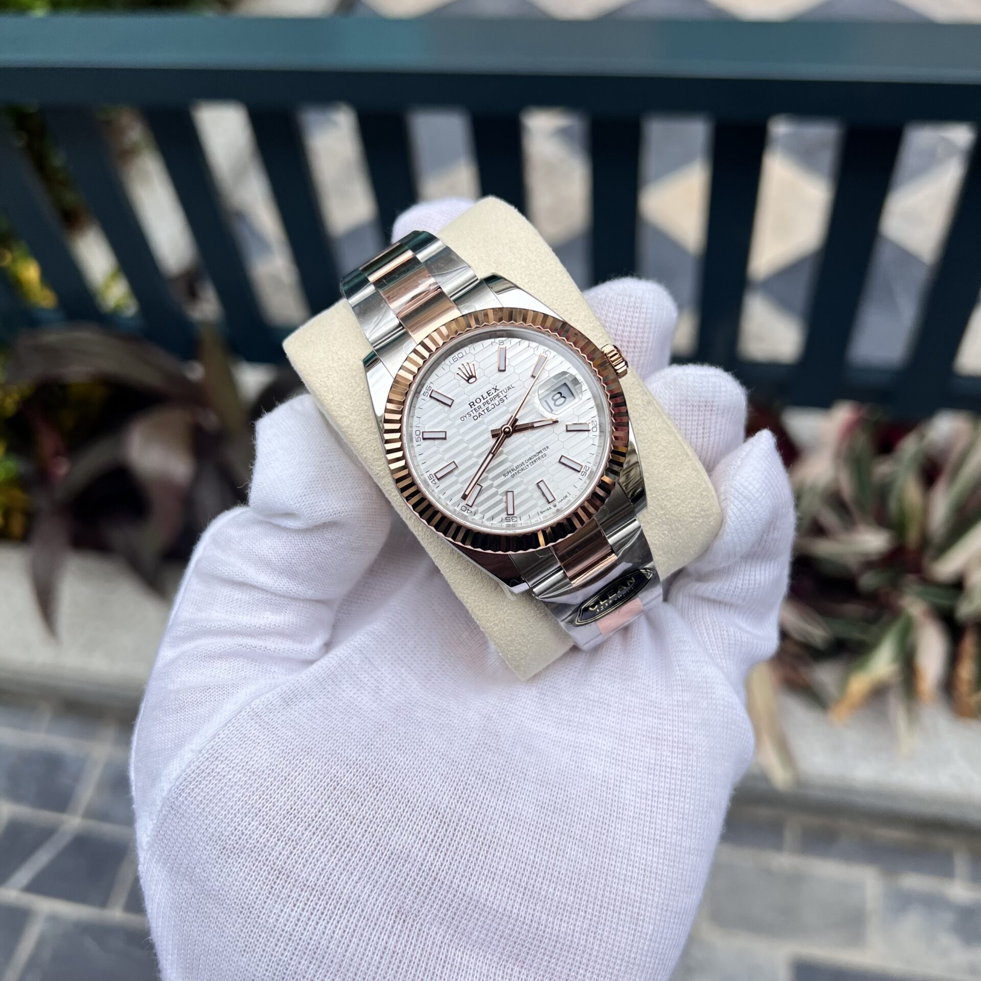 Rolex Replica Watch DateJust 126331 White Brick Dial Metal Strap 41mm - Elite Watch Atelier
