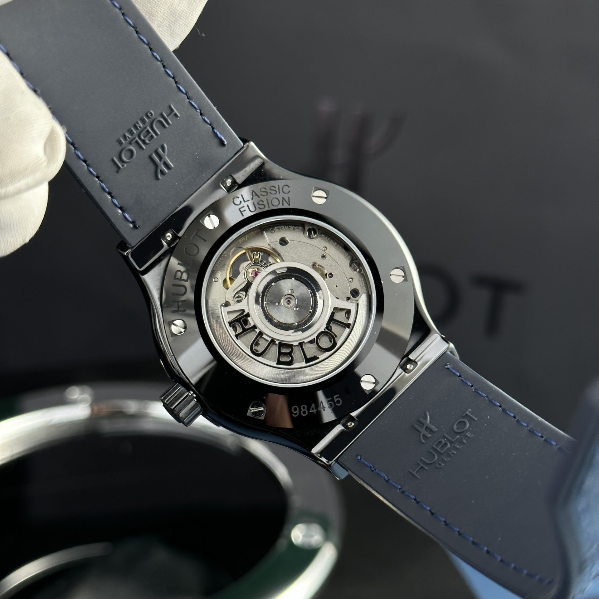 Hublot Replica 11 Watch Black Ceramic Case Blue Dial Refined Movement SW300 JJZ 42mm - Top club