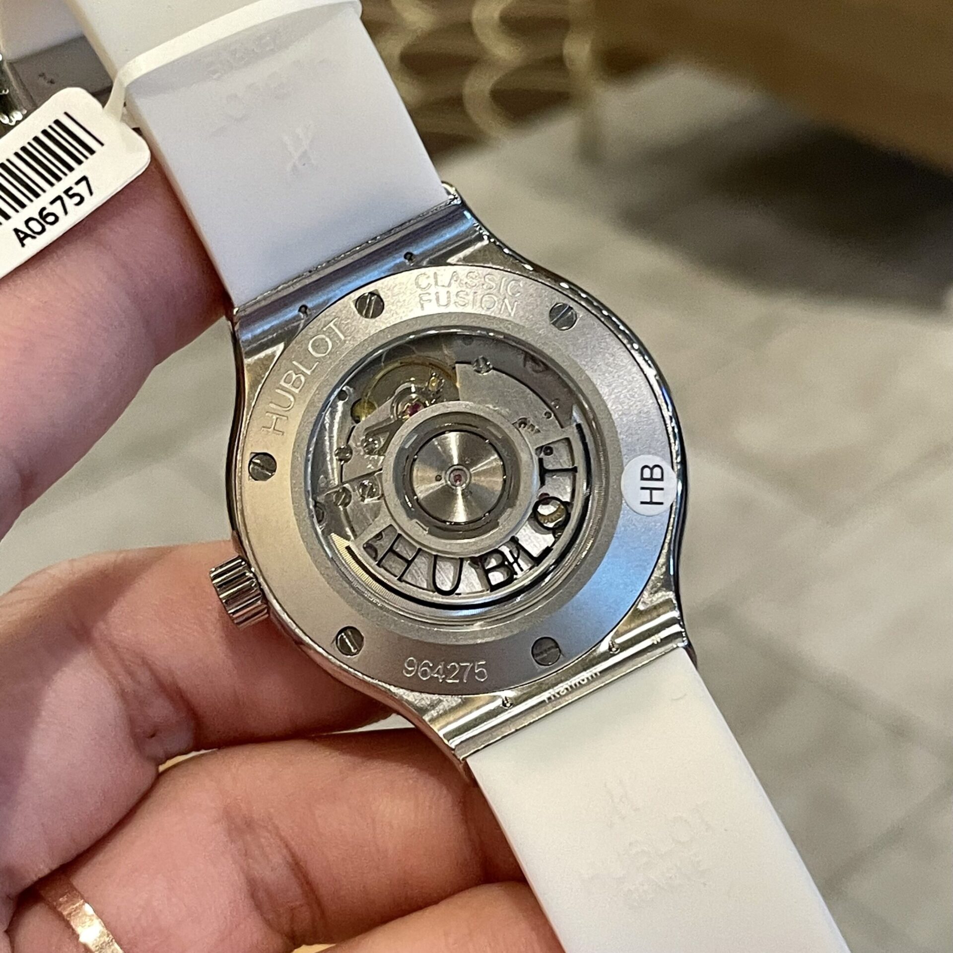 Hublot Replica Watch Classic Fusion White Dial Custom Moissanite Diamonds 38mm - Top club