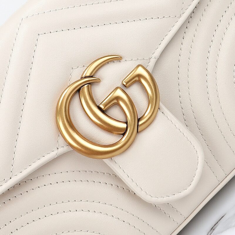 Replica Gucci GG Marmont Top Handle Beige1:1High-quality replica