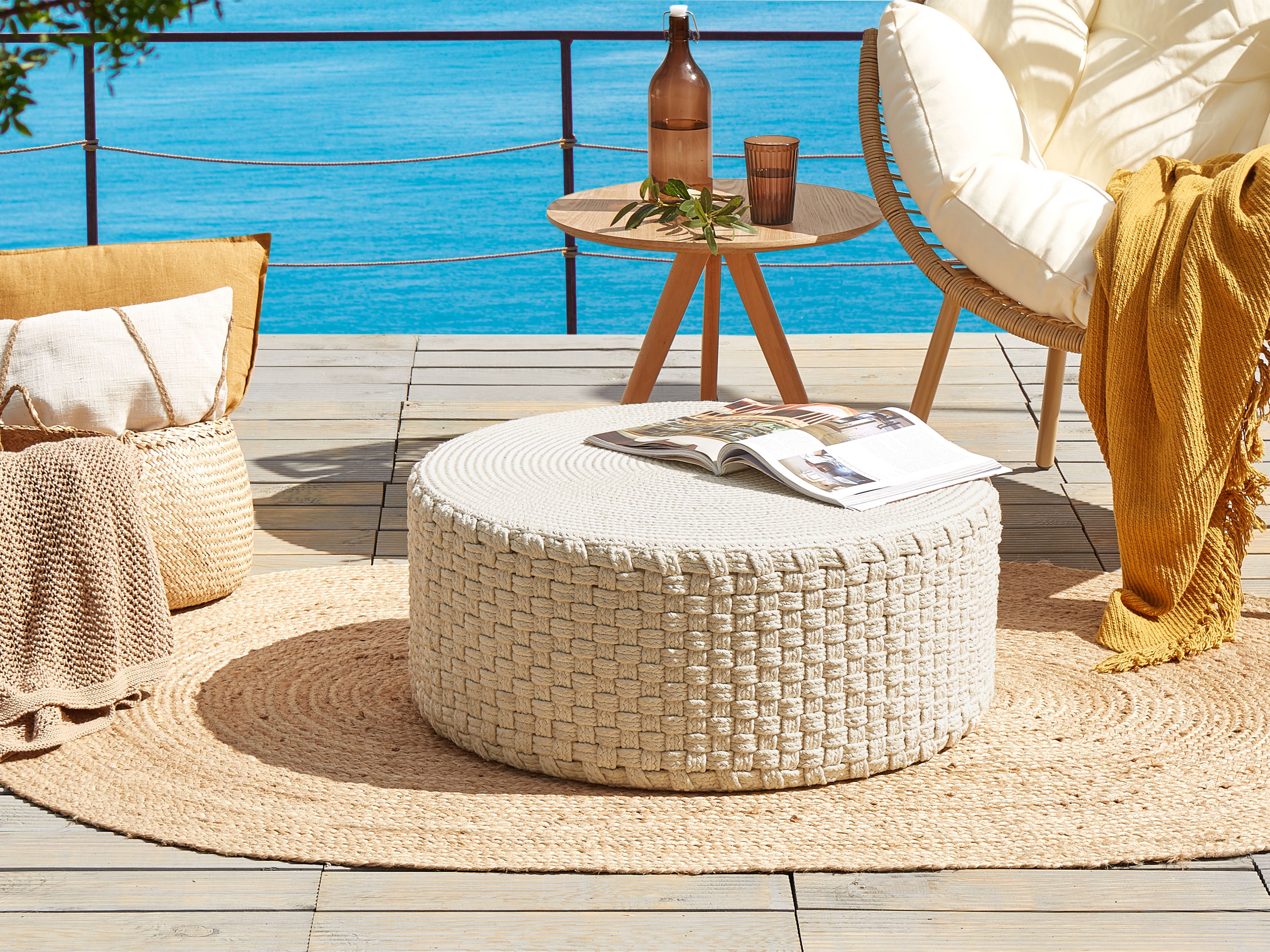Pouffe MITHI Light Beige