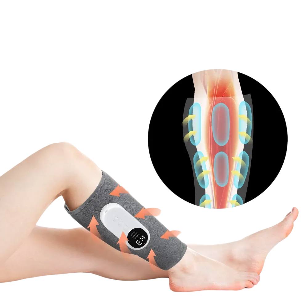 Draadloos Verwarmd Beenmassageapparaat met Luchtcompressie – Ontspanning en Verbeterde Bloedsomloop