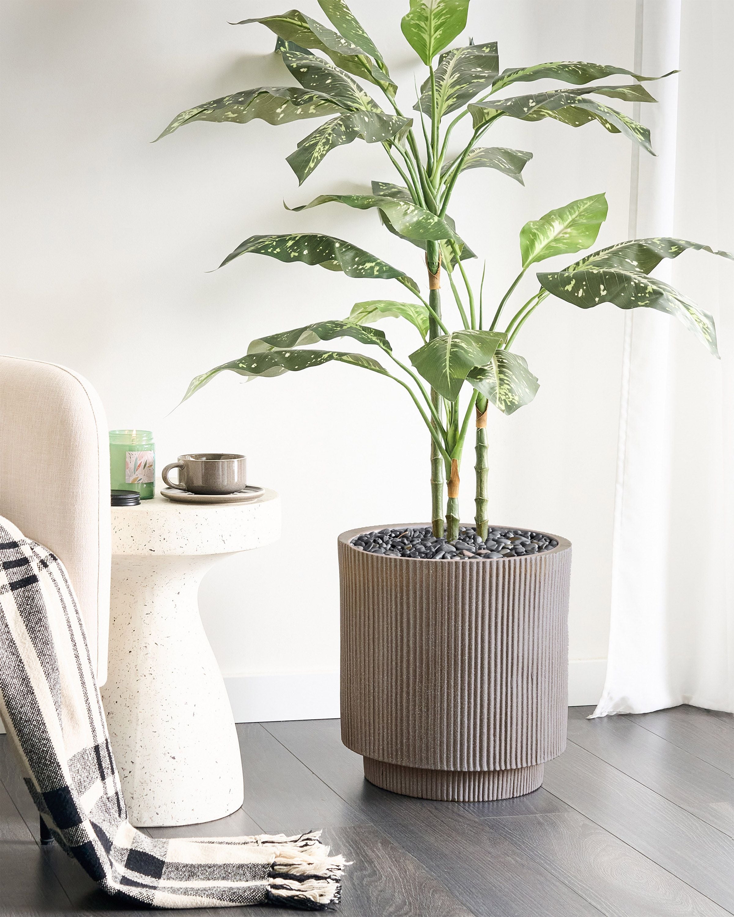 Plant Pot DARIA 37 cm Taupe