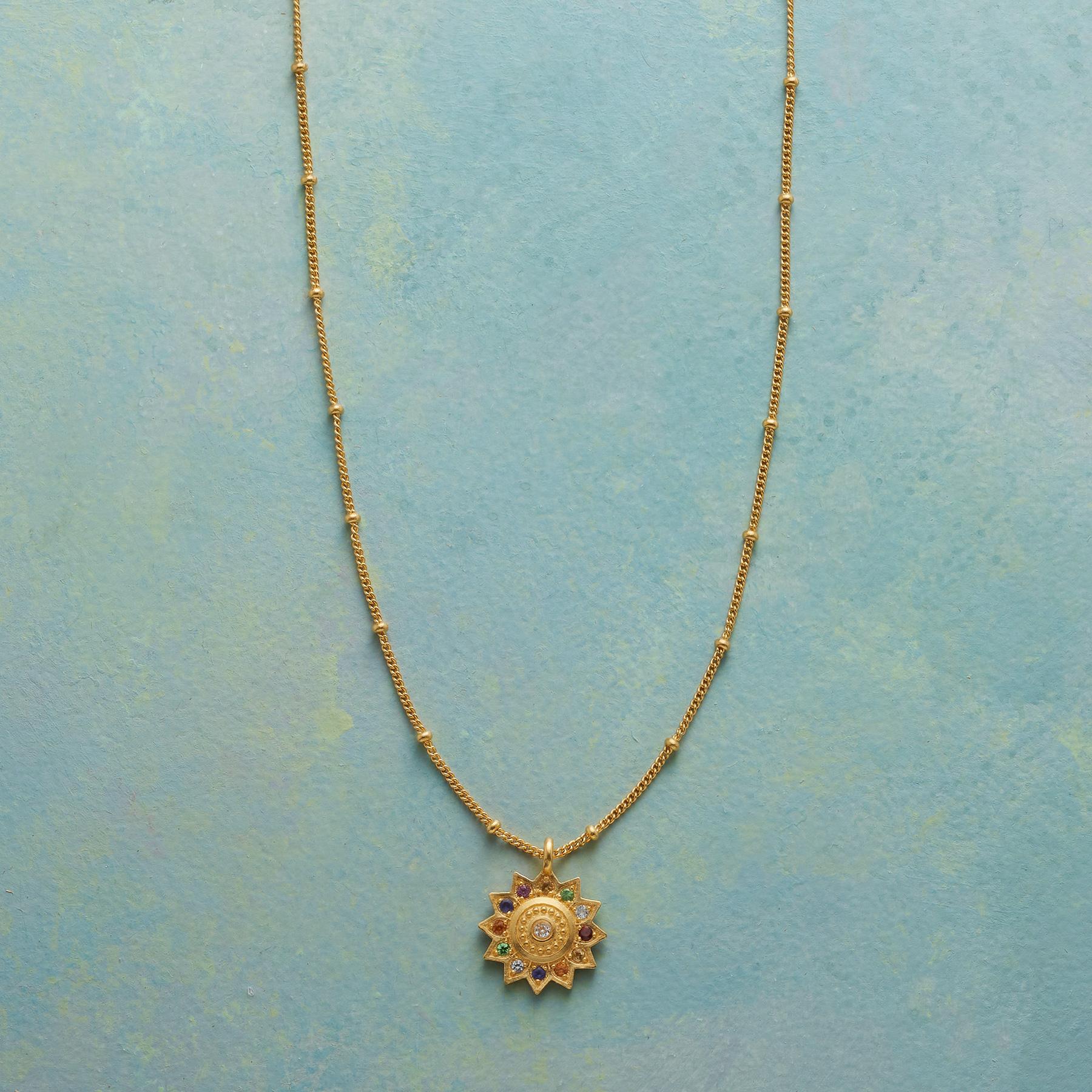 Vibrant Lotus Necklace - Sundance Clothing