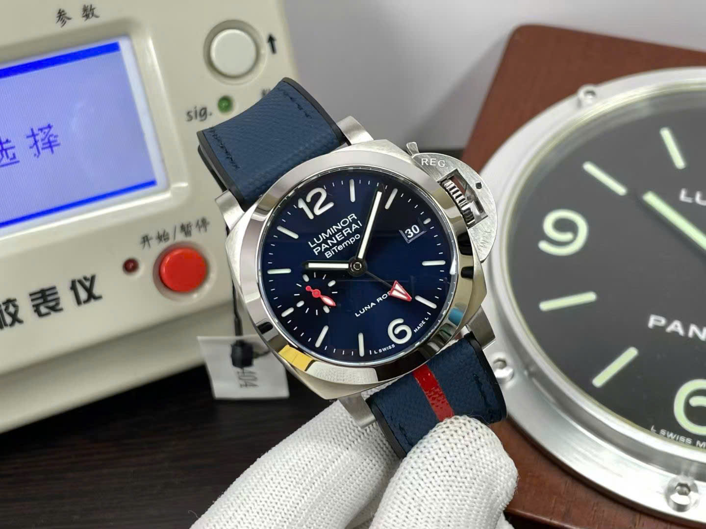 Panerai Imitation Watches Luminor Quaranta BiTempo Luna Rossa PAM1404 Rubbers Strap VSF 40mm - Elite Watch Atelier