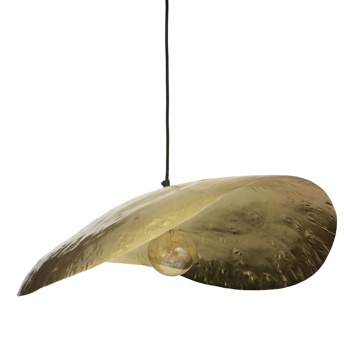 Suspension lamp "Arlo" Gilt metal, D.80 cm