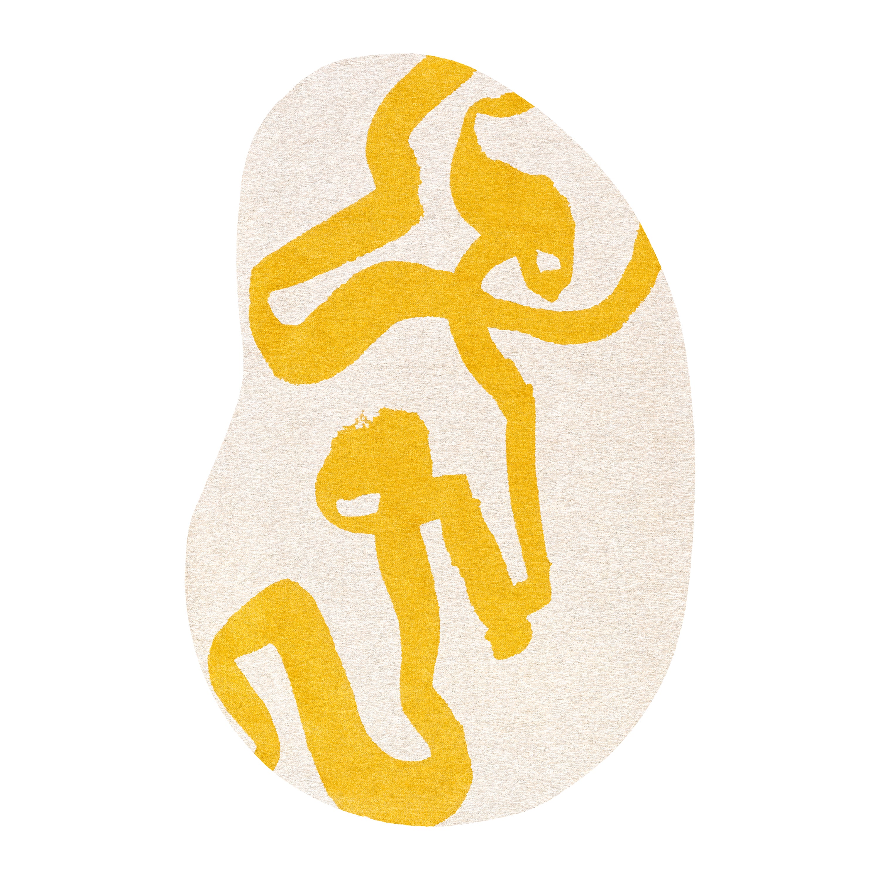 Louis de Poortere Ribbon Vloerkleed Ø 240 cm - Pure Yellow