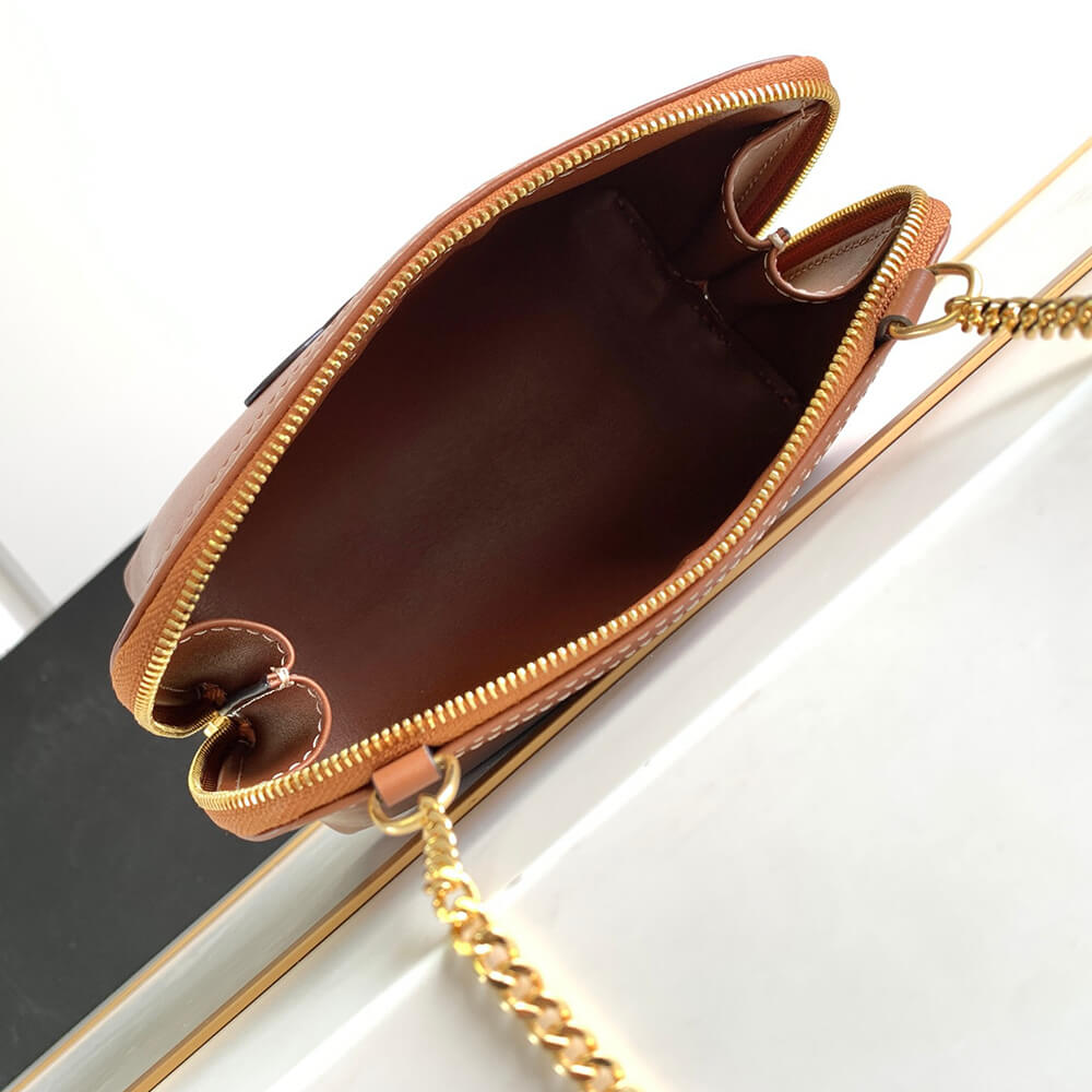 CELINE Clutch on Chain Cuir triomphe IN smooth calfskin(High-end Grade)1:1High-quality replica
