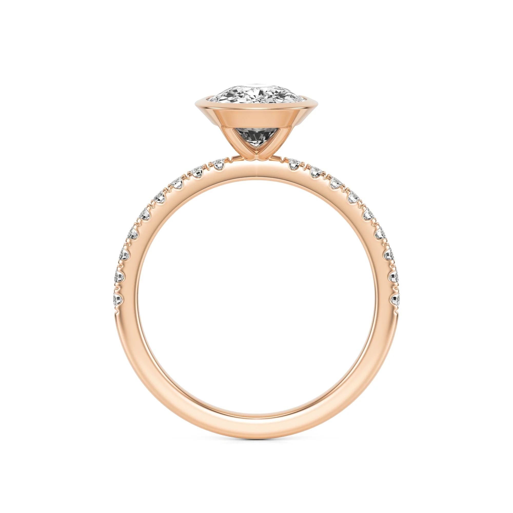 The Elongated Cushion Bezel Pavé