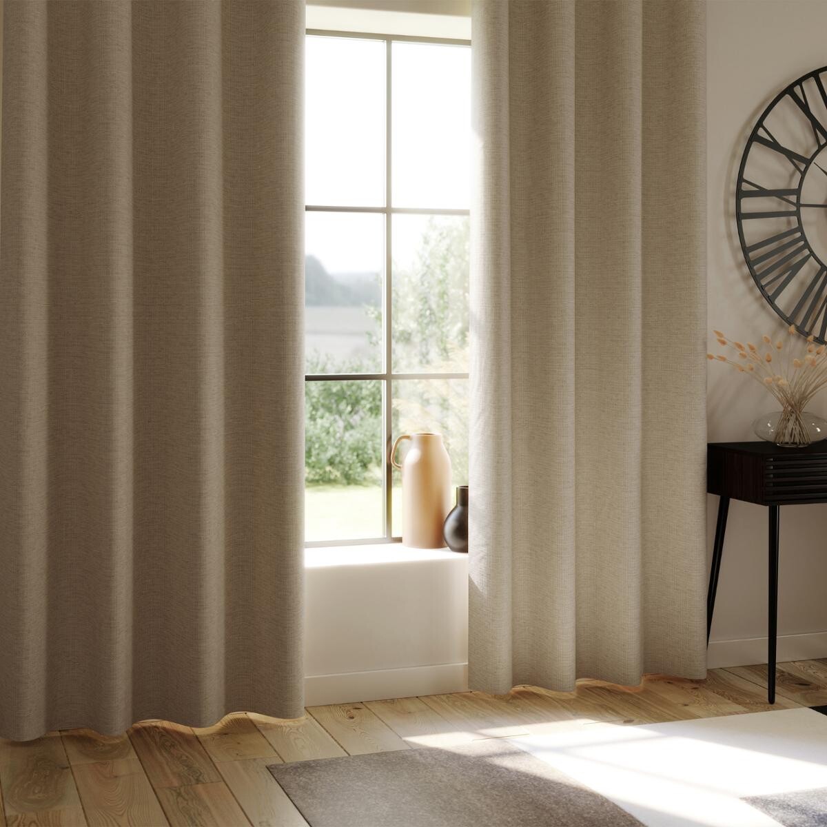 Blackout curtain "Lua" Beige, 140x260 cm