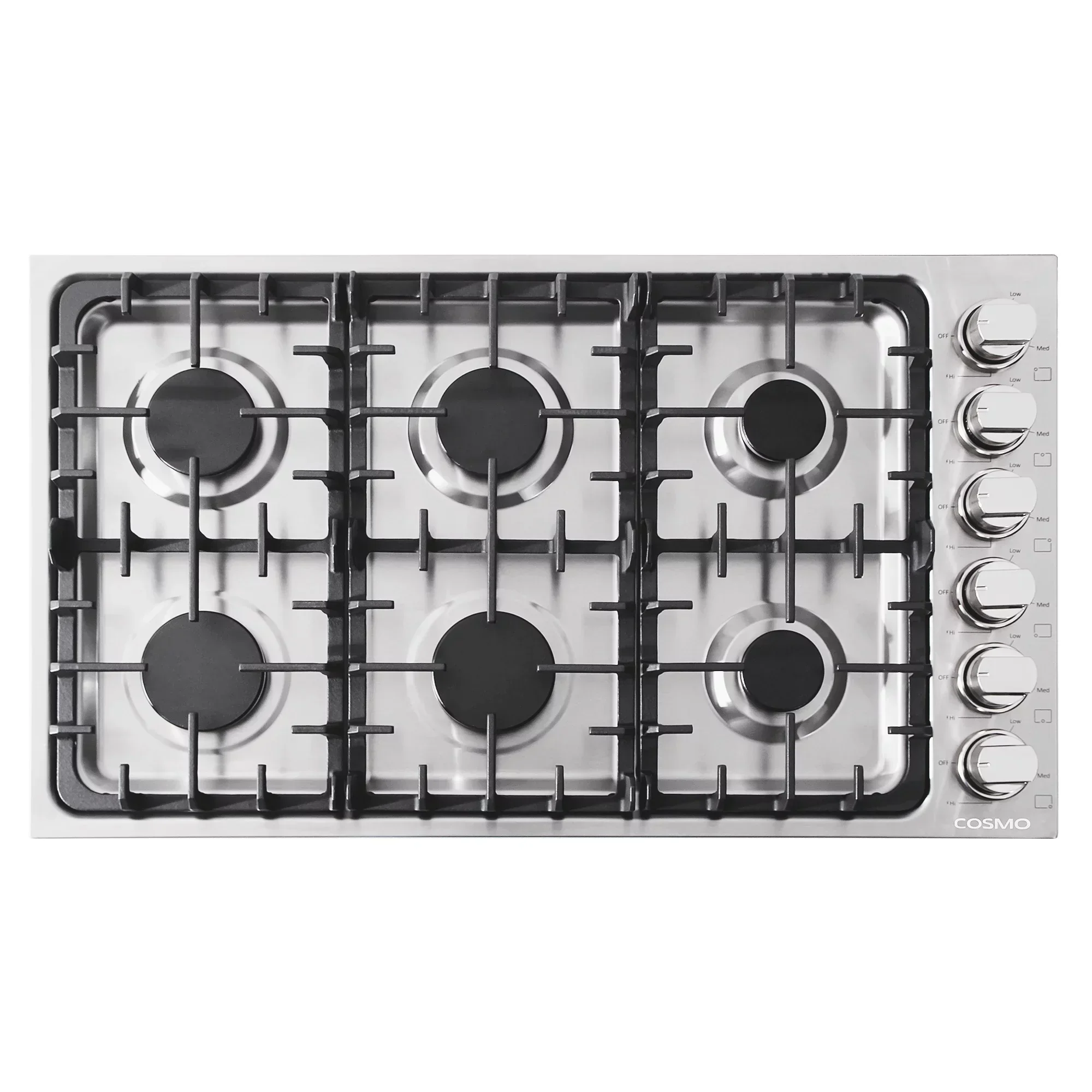 5-Piece Kitchen Package - 36in Gas Cooktop, 36in Range Hood, 30in Electric Wall Oven, 24in Microwave Drawer, French Door Refrigerator