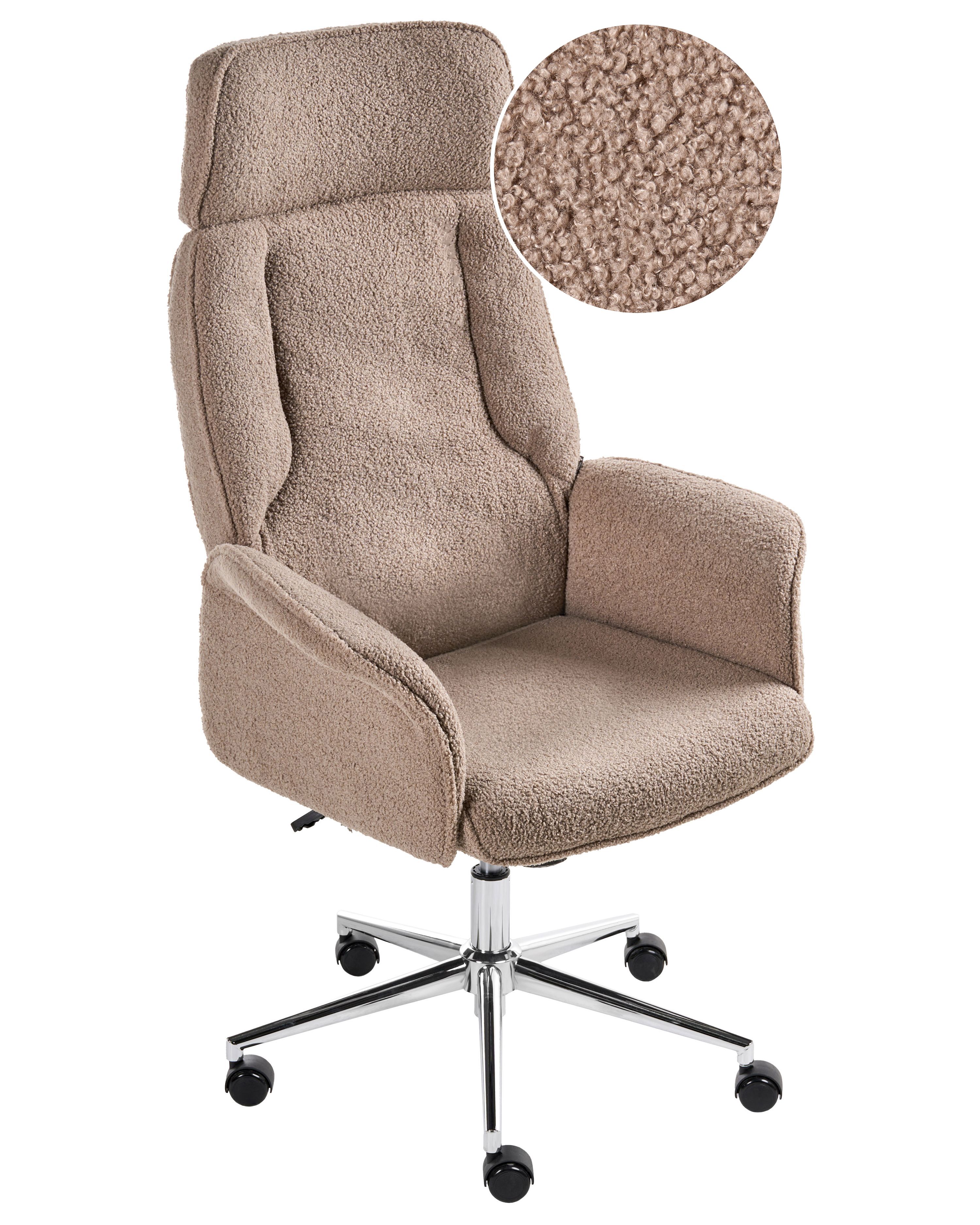 Office Chair PILOT Boucle Brown
