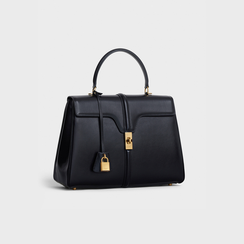 Replicate CLASSIQUE 16 BAG IN SATINATED CALFSKIN BLACK(1:1 replica)1:1High-quality replica