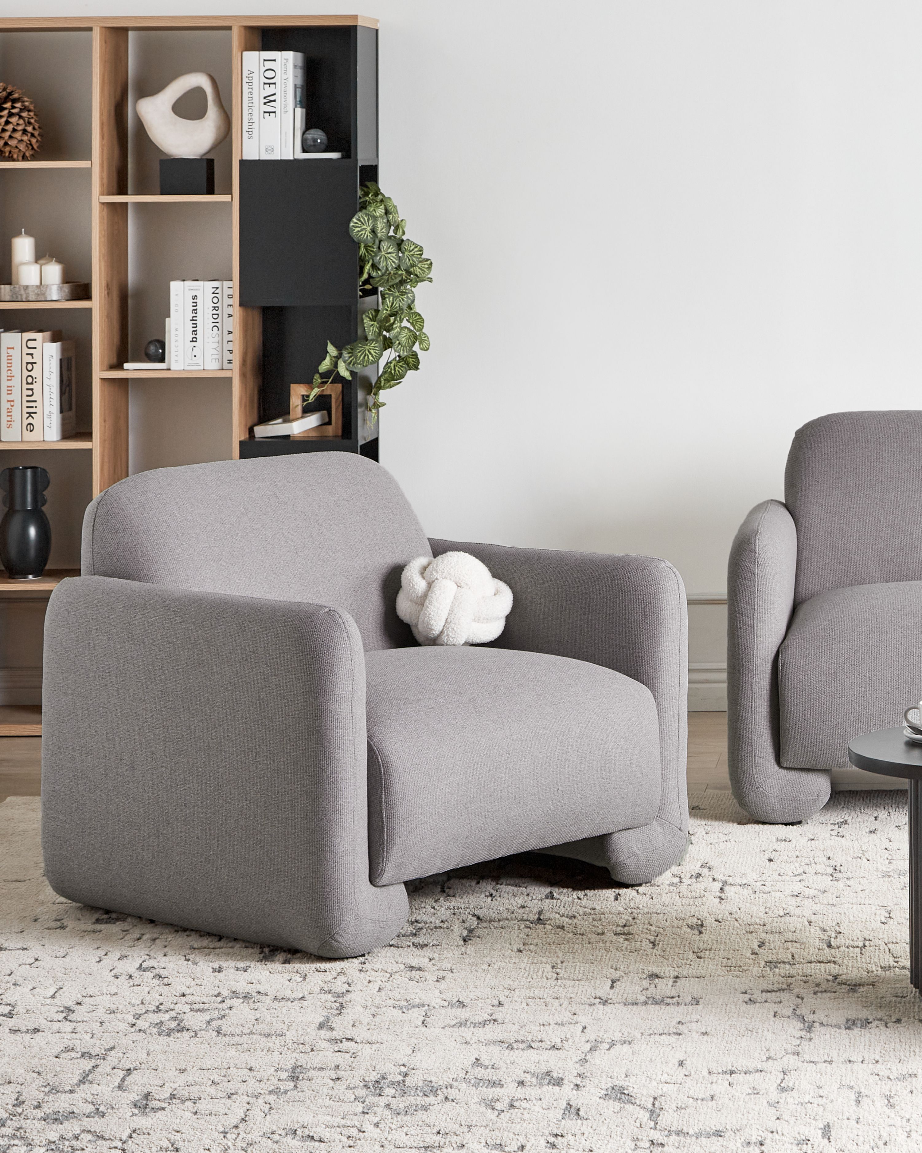 Armchair SALAND Fabric Grey
