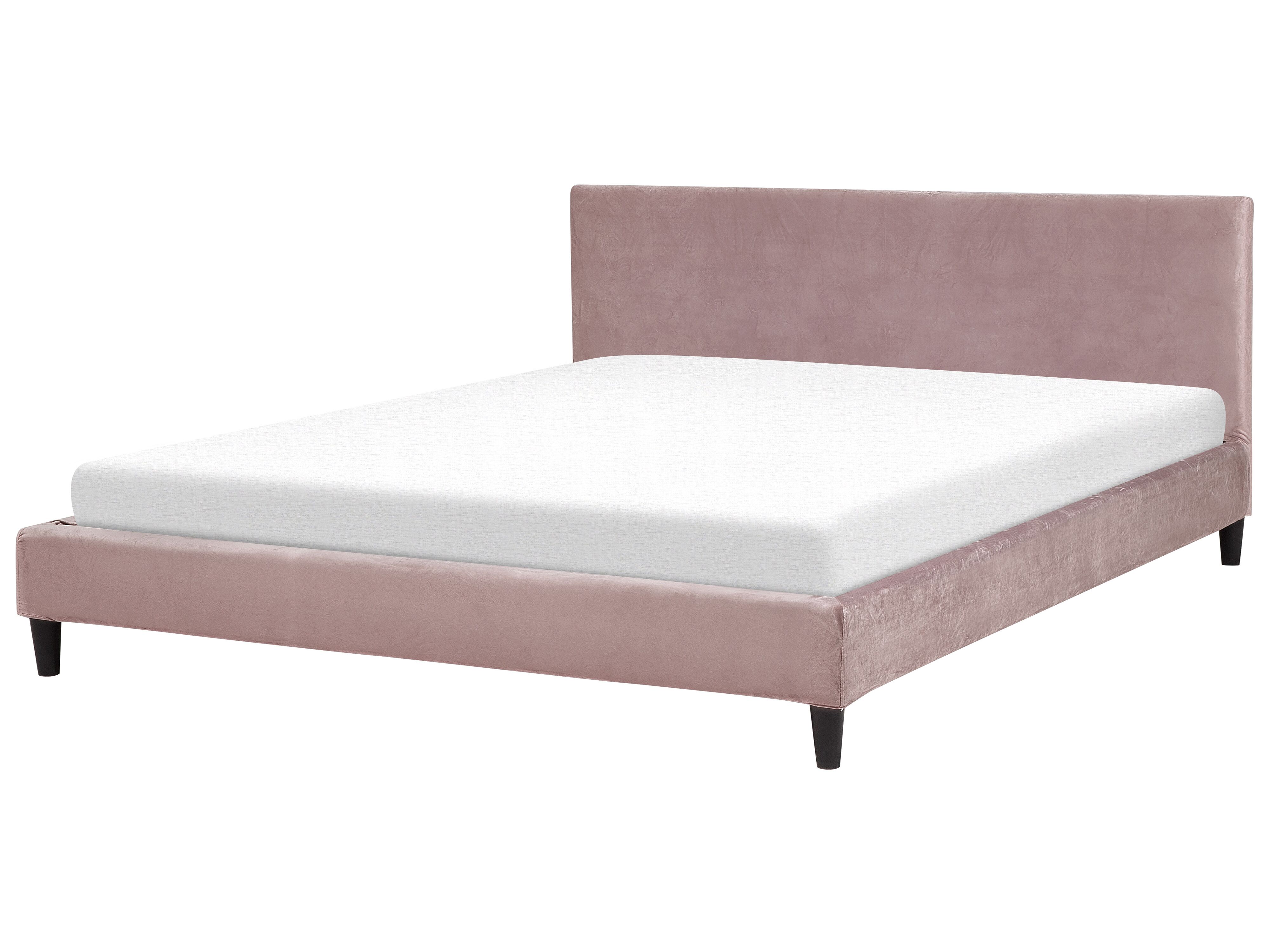 Bed Velvet FITOU 180 x 200 cm (EU Super King) Pink
