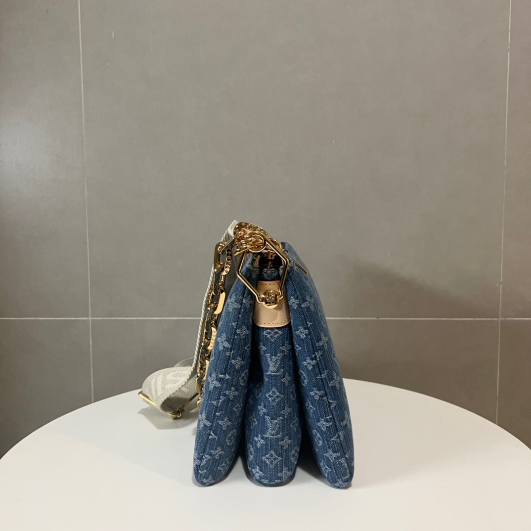 Louis Vuitton LV COUSSIN Denim Bag M245641:1High-quality replica