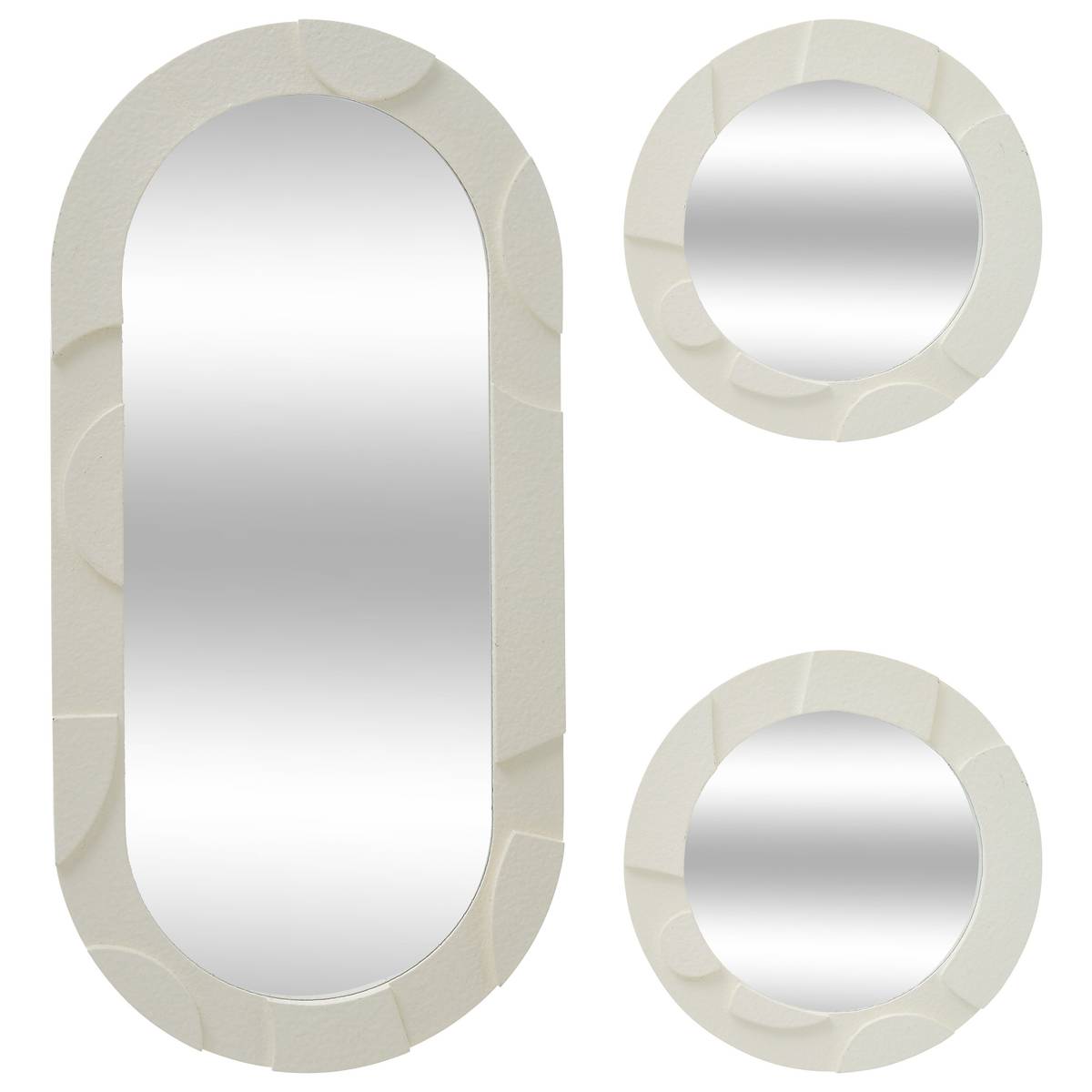 3D Mirror "Anny" Beige, 25x25 cm