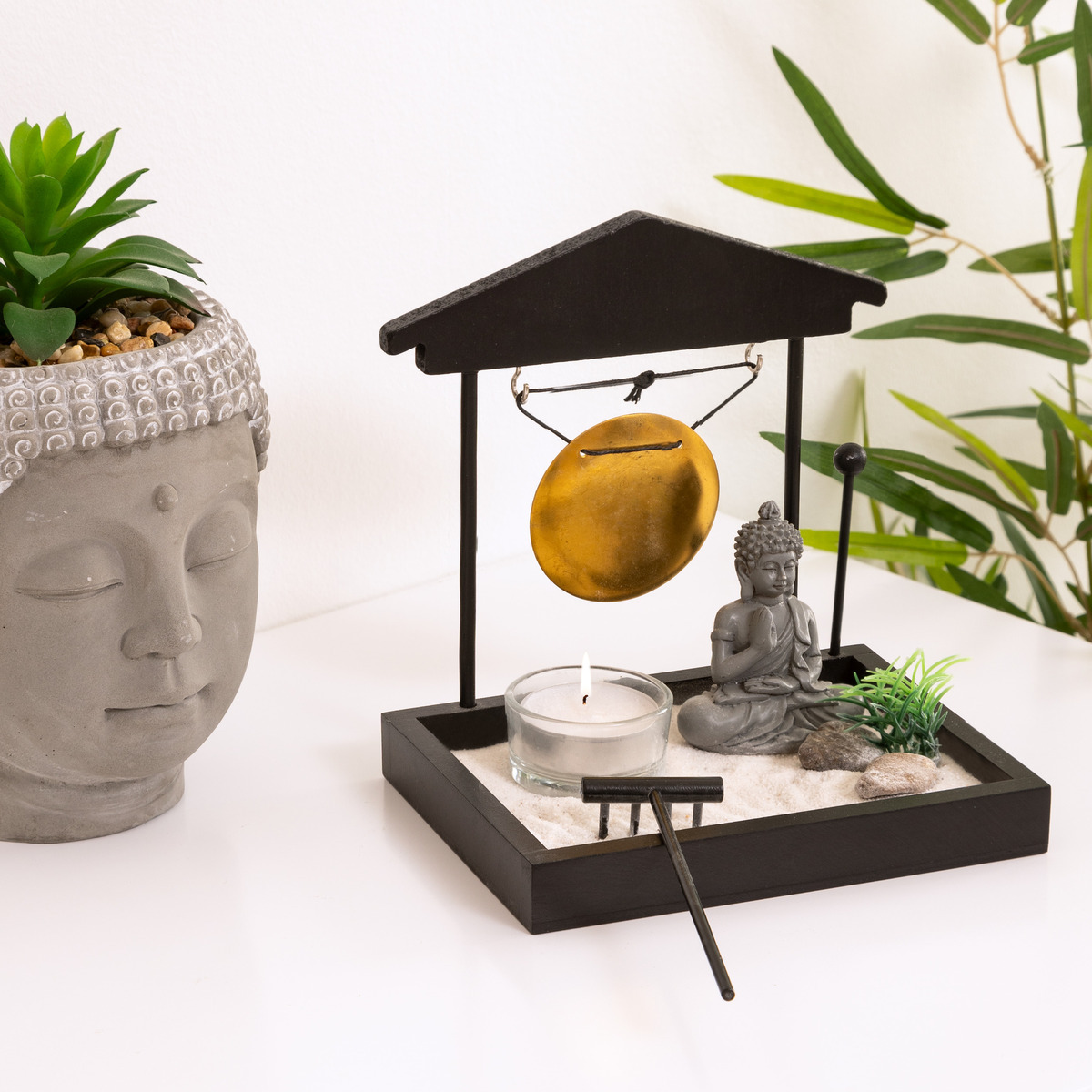 Zen Garden Black, 15x15 cm