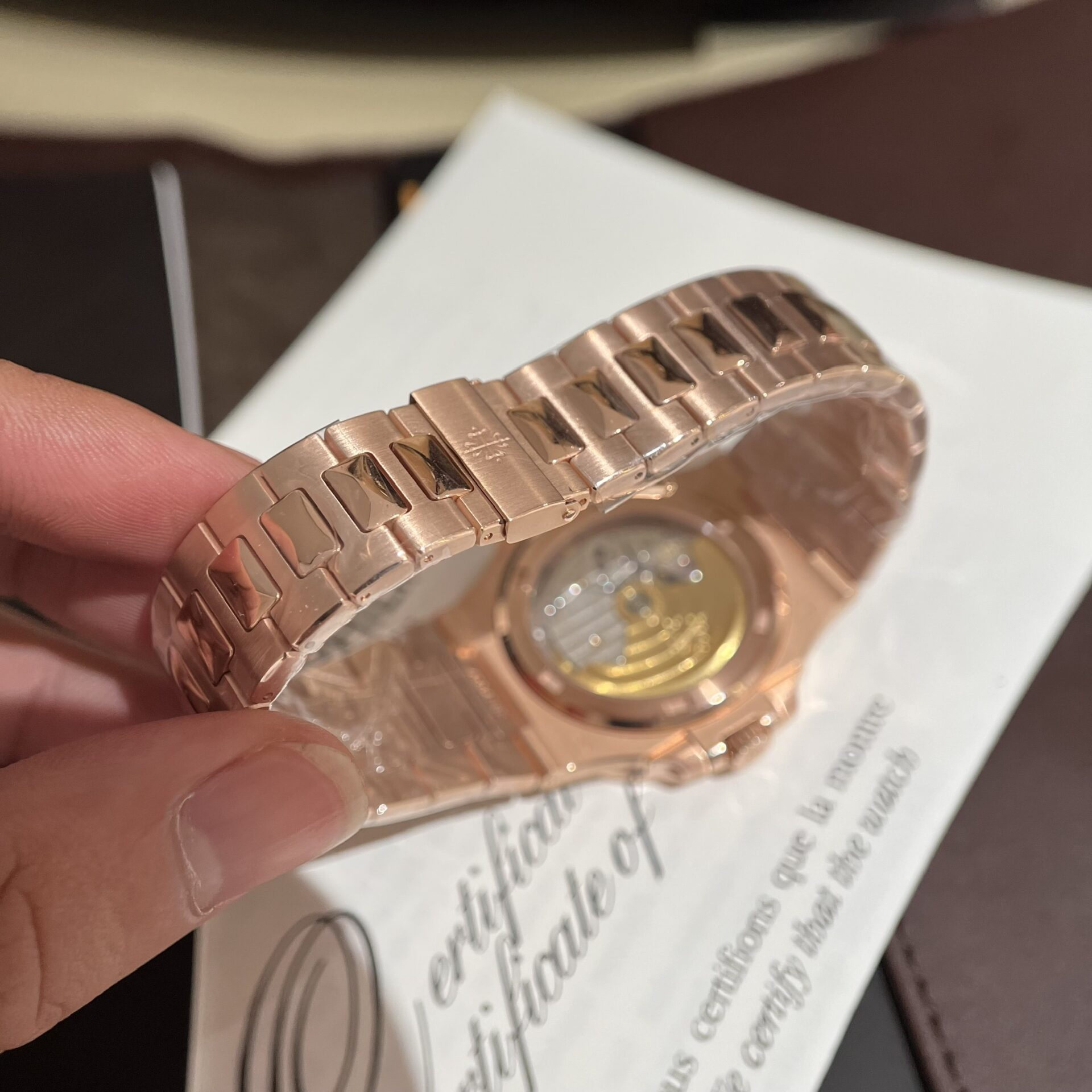 Patek Philippe Replica Watch Nautilus 5723 Gold Wrapped Moissanite Diamonds 40mm - Top club