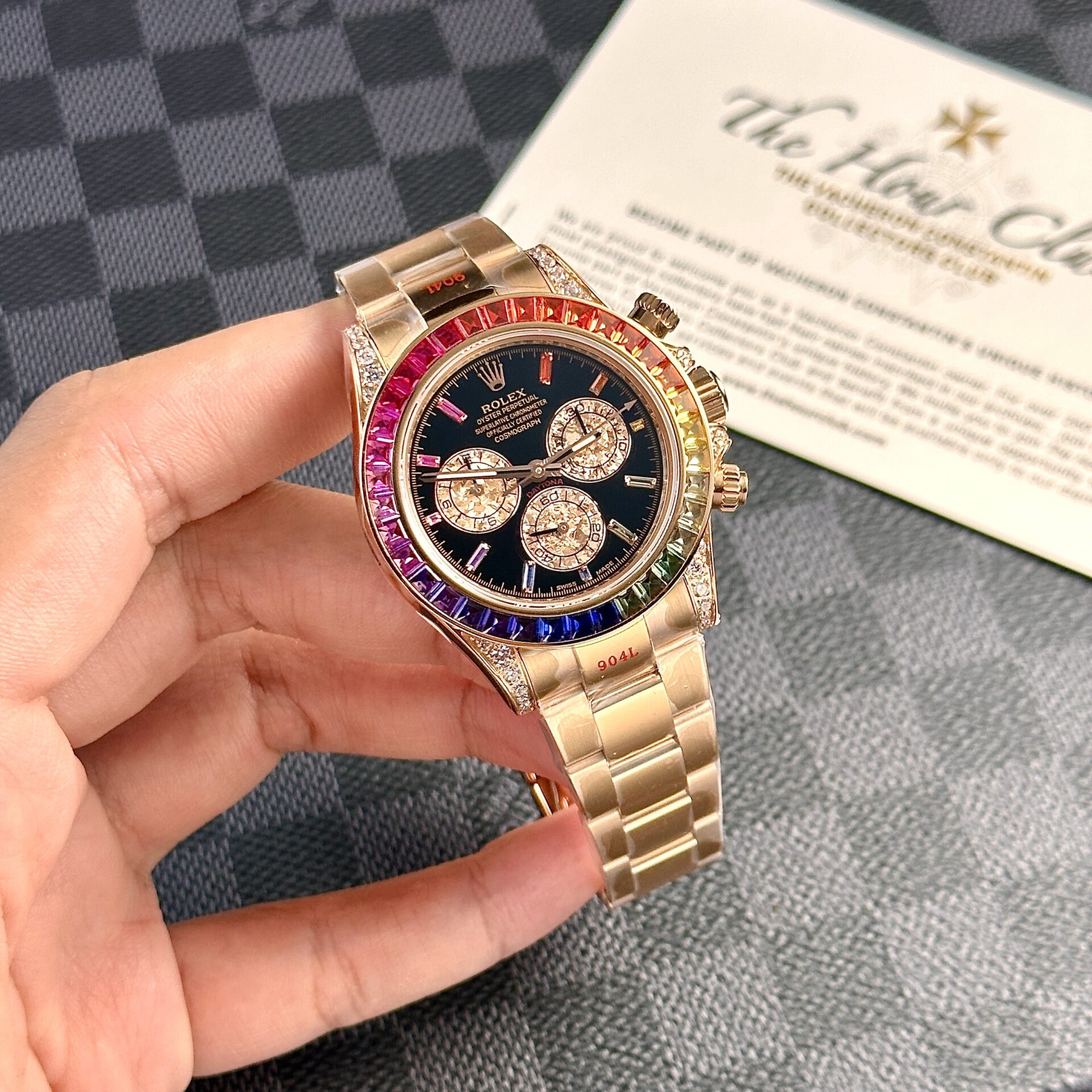 Rolex Daytona Rainbow Replica Watch High Quality NOOB Factory 40mm - Elite Watch Atelier