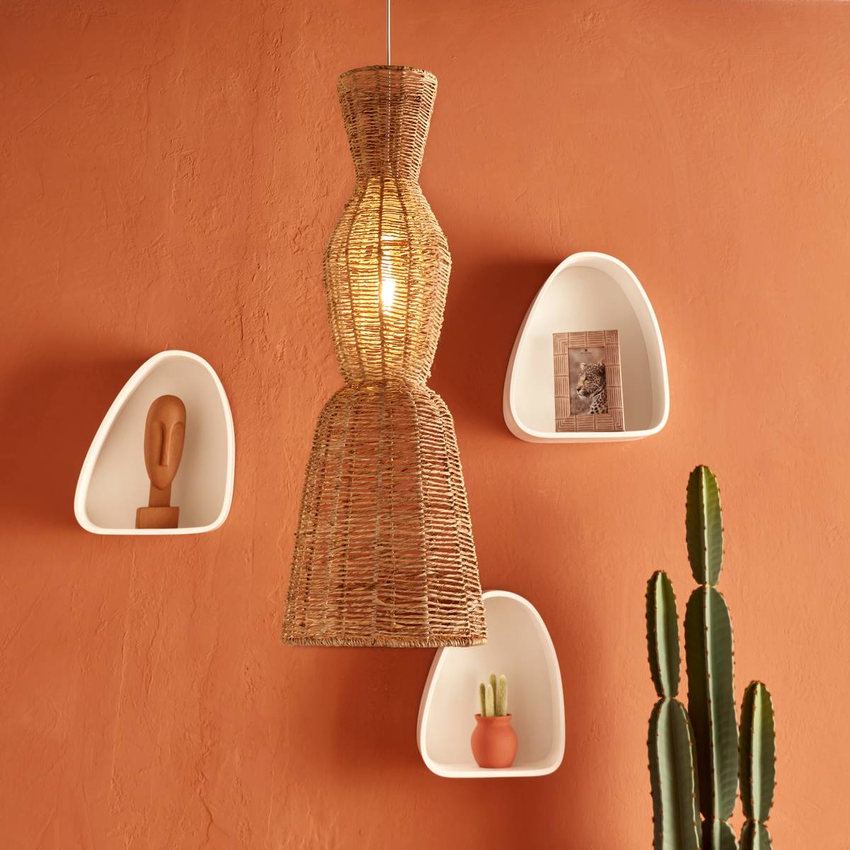 Pendant Light "Titus" Beige, D.26.5 cm