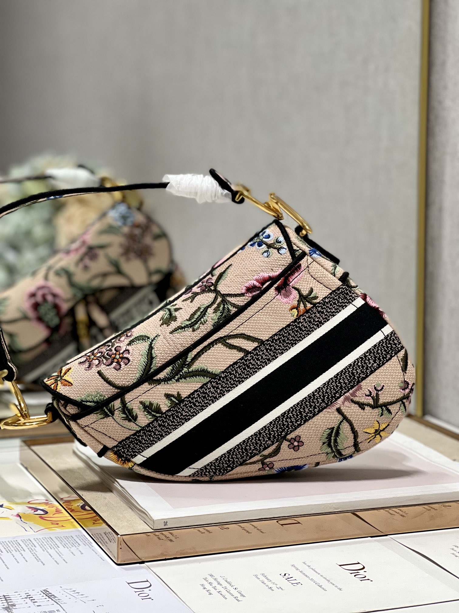 Christian Dior Saddle Bag Beige For Women 10in/25.5 cm1:1High-quality replica