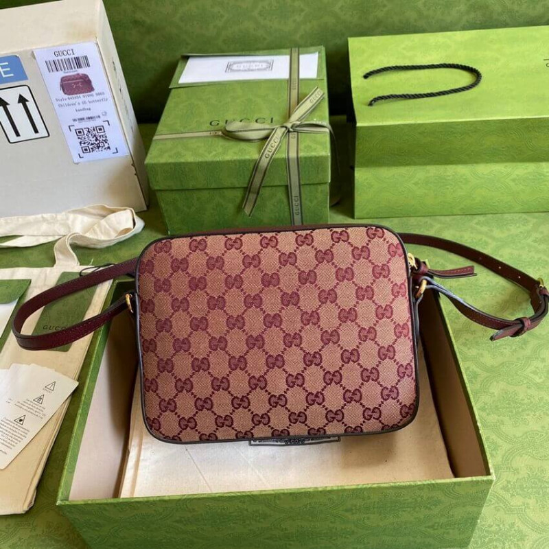 Replica Gucci Horsebit 1955 Small Bag In Burgundy 6454541:1High-quality replica