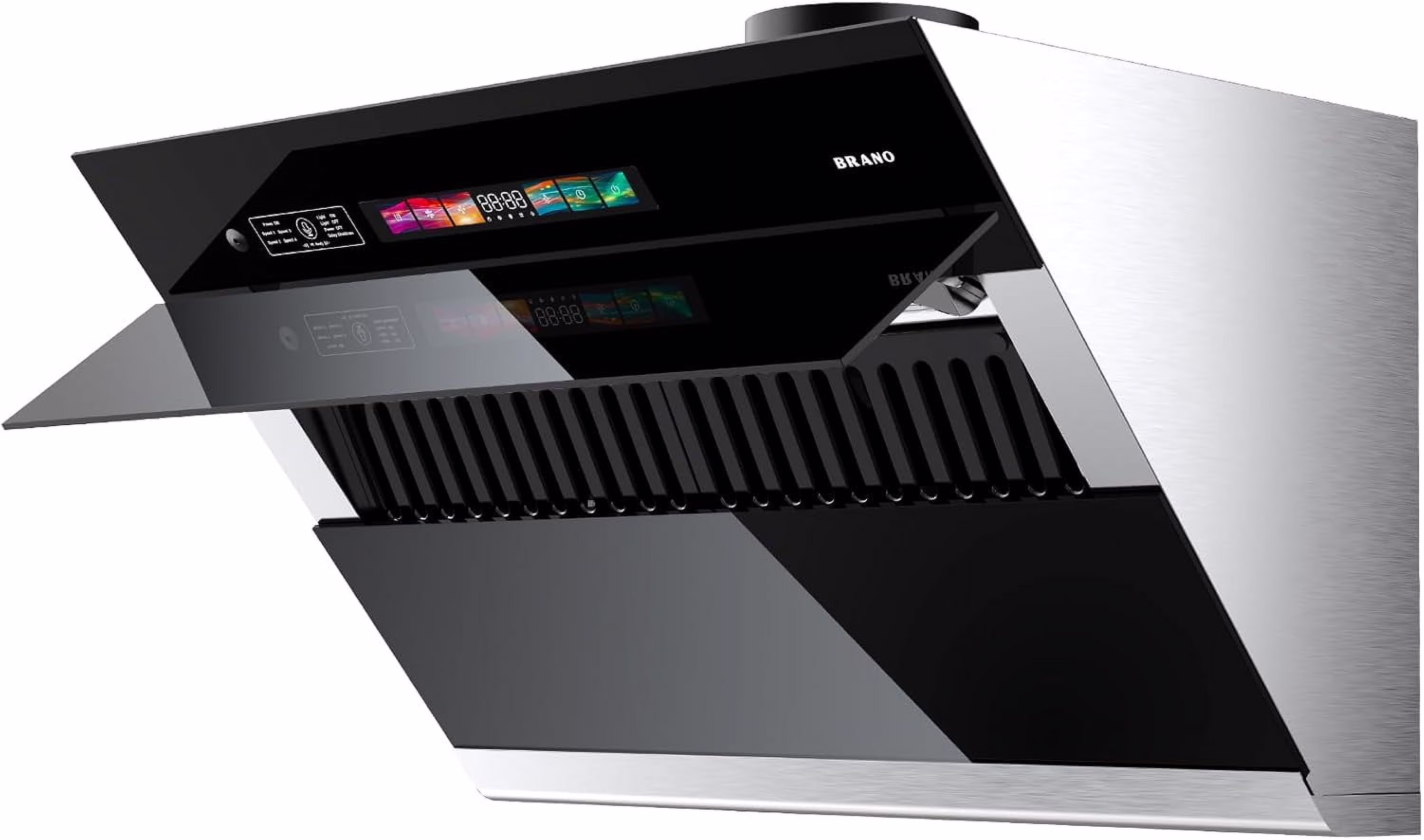 Range Hood 30 inch with 900CFM, Voice/Gesture Sensing/Touch Control Panel, Unique Side-Draft Design for Under Cabinet Modern Kitchen Hood, Ducted/Ductless Convertible