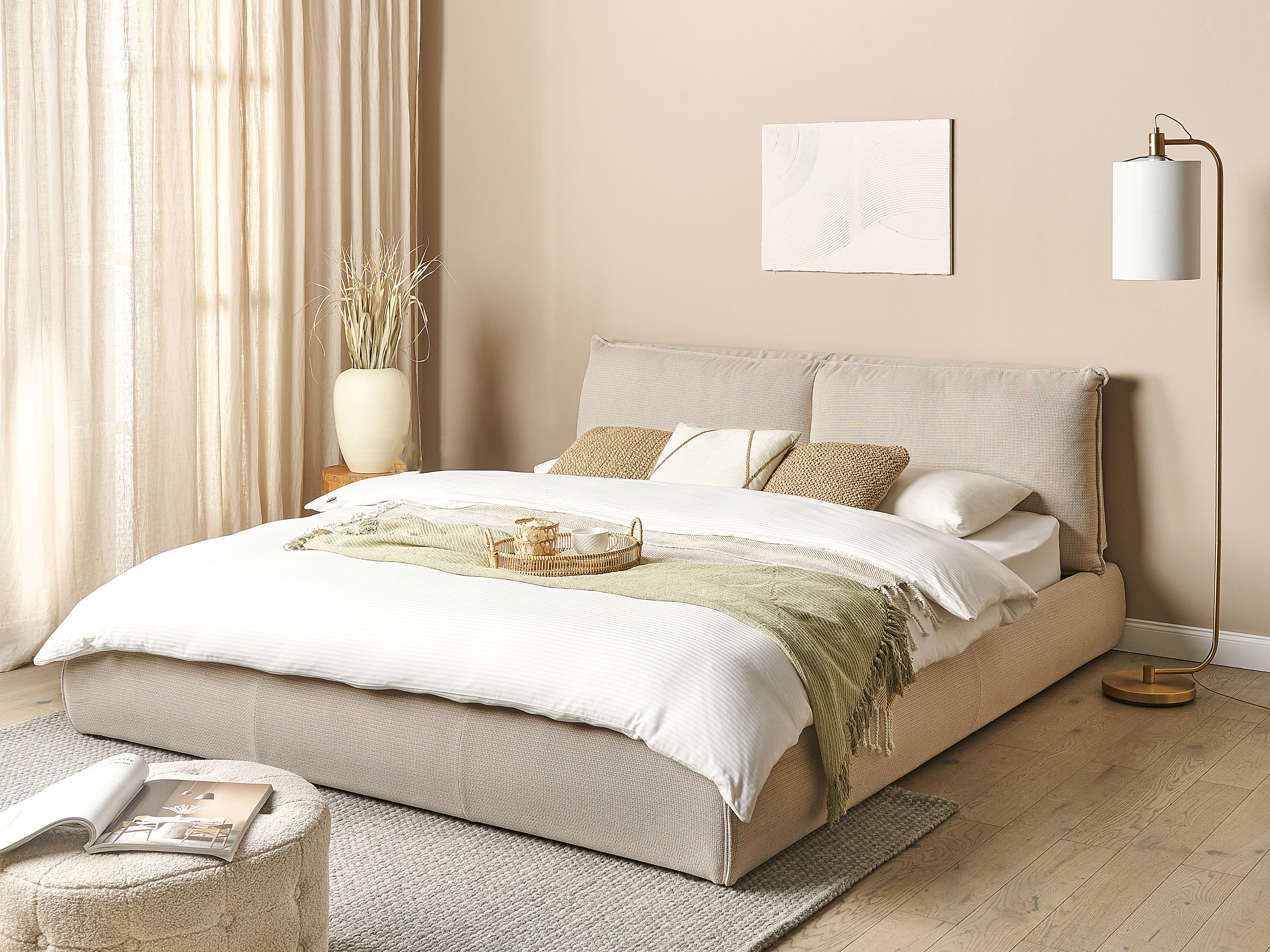 Bed Fabric VINAY 180 x 200 cm (EU Super King) Beige