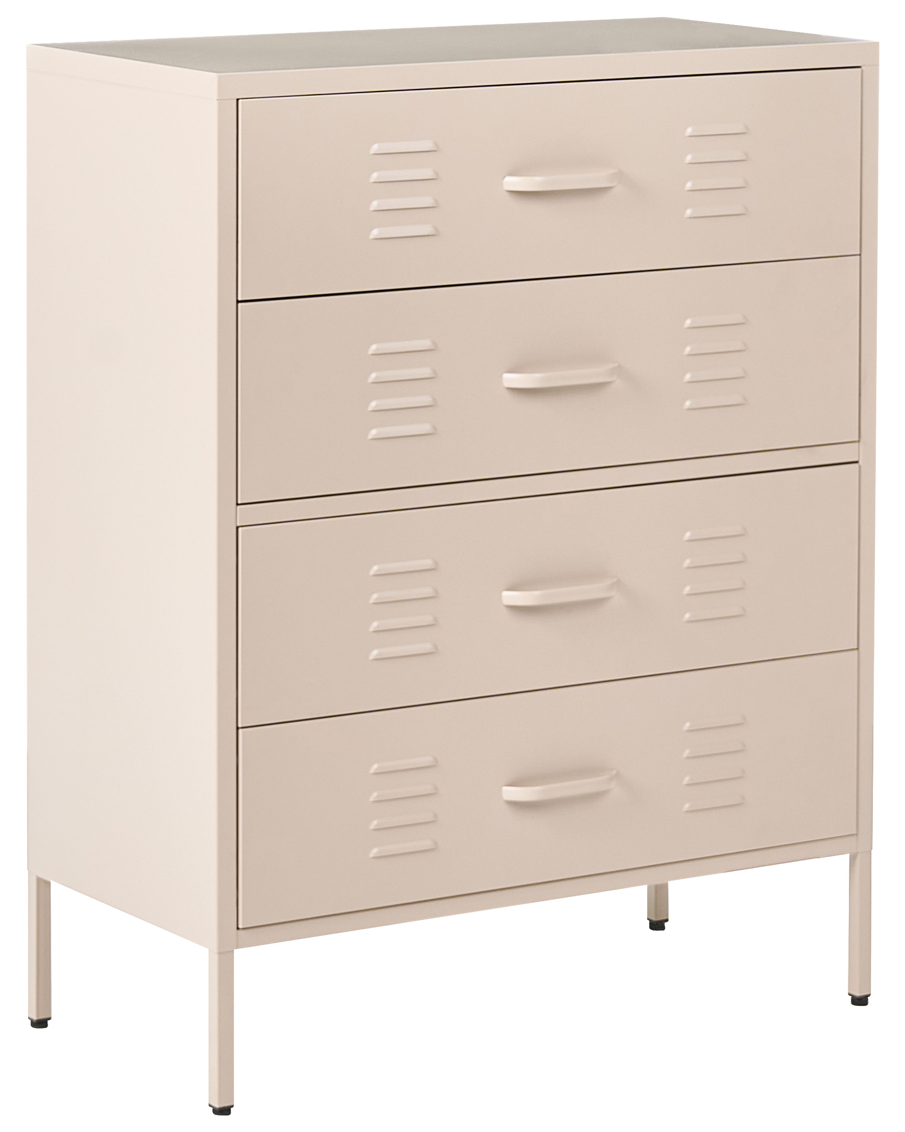 Chest of Drawers ENAGO Metal Light Beige