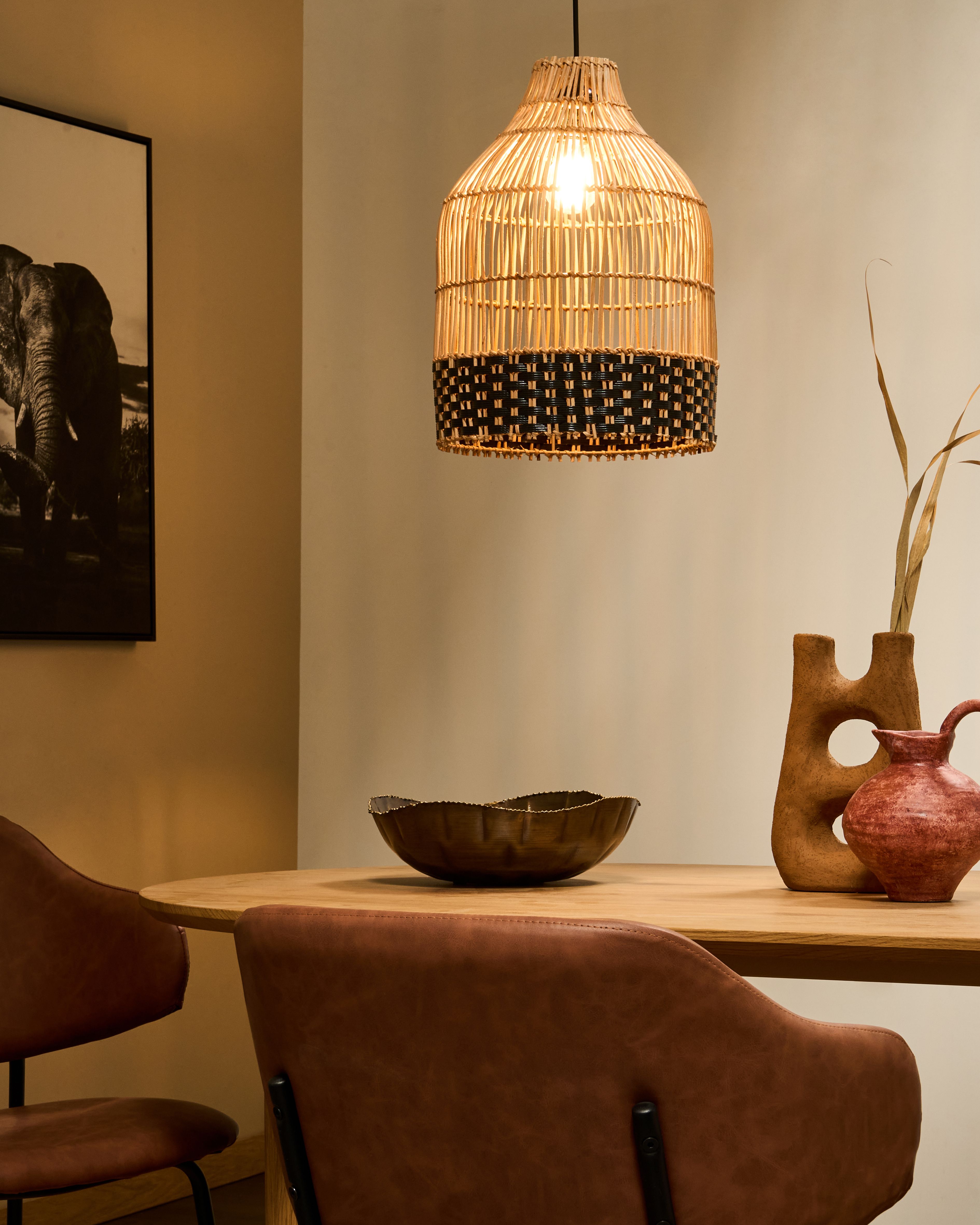 Pendant Lamp GILO Rattan Natural
