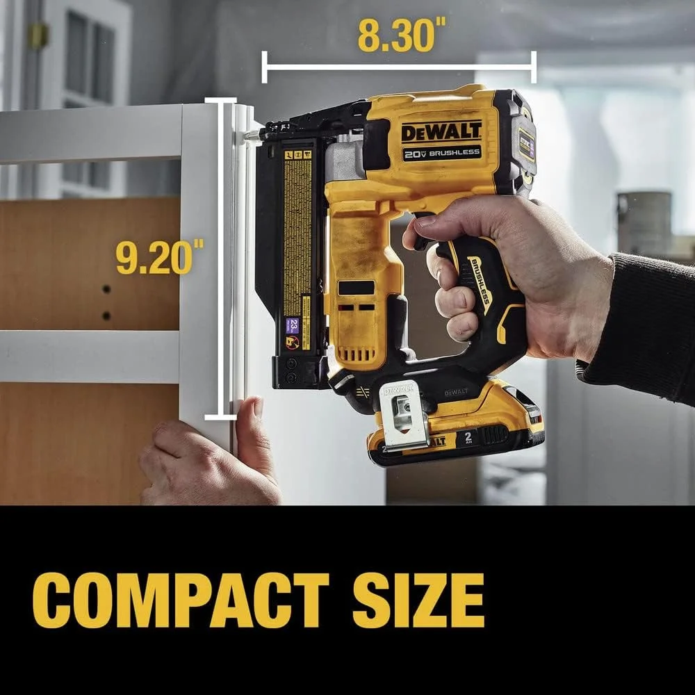 DeWalt DCN623D1 20-Volt MAX Atomic Compact Cordless Pin Nailer Kit, Brushless Motor, 23 Gauge, Battery - Quantity 1 - Image 6
