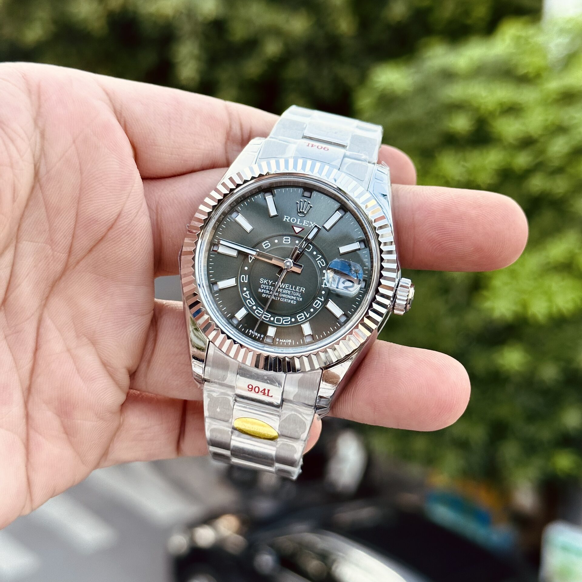 Rolex Replica 1:1 Watch Sky-Dweller 336934 Green Dial Noob Factory 42mm - Elite Watch Atelier