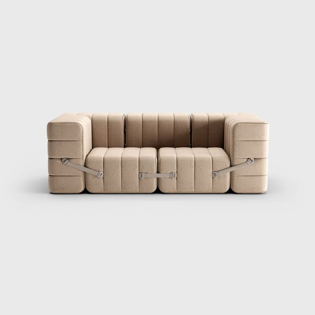 Curt-Set 7 - e.g. Flexibele 2-zitter - Dama - Beige   Grijs