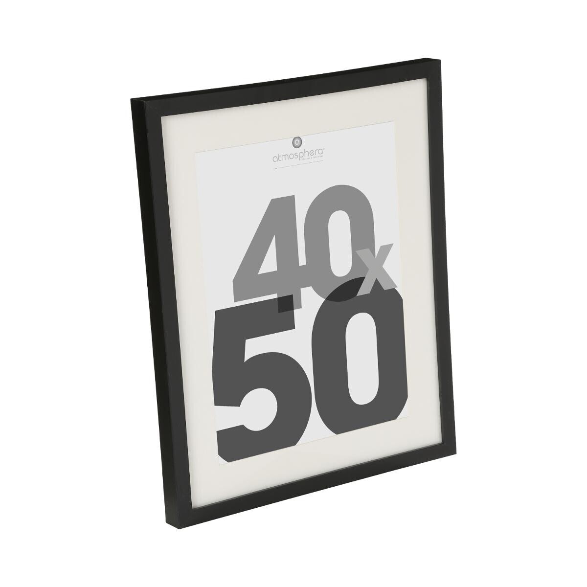 Wooden photo frame"Eva" Black, 40x50 cm