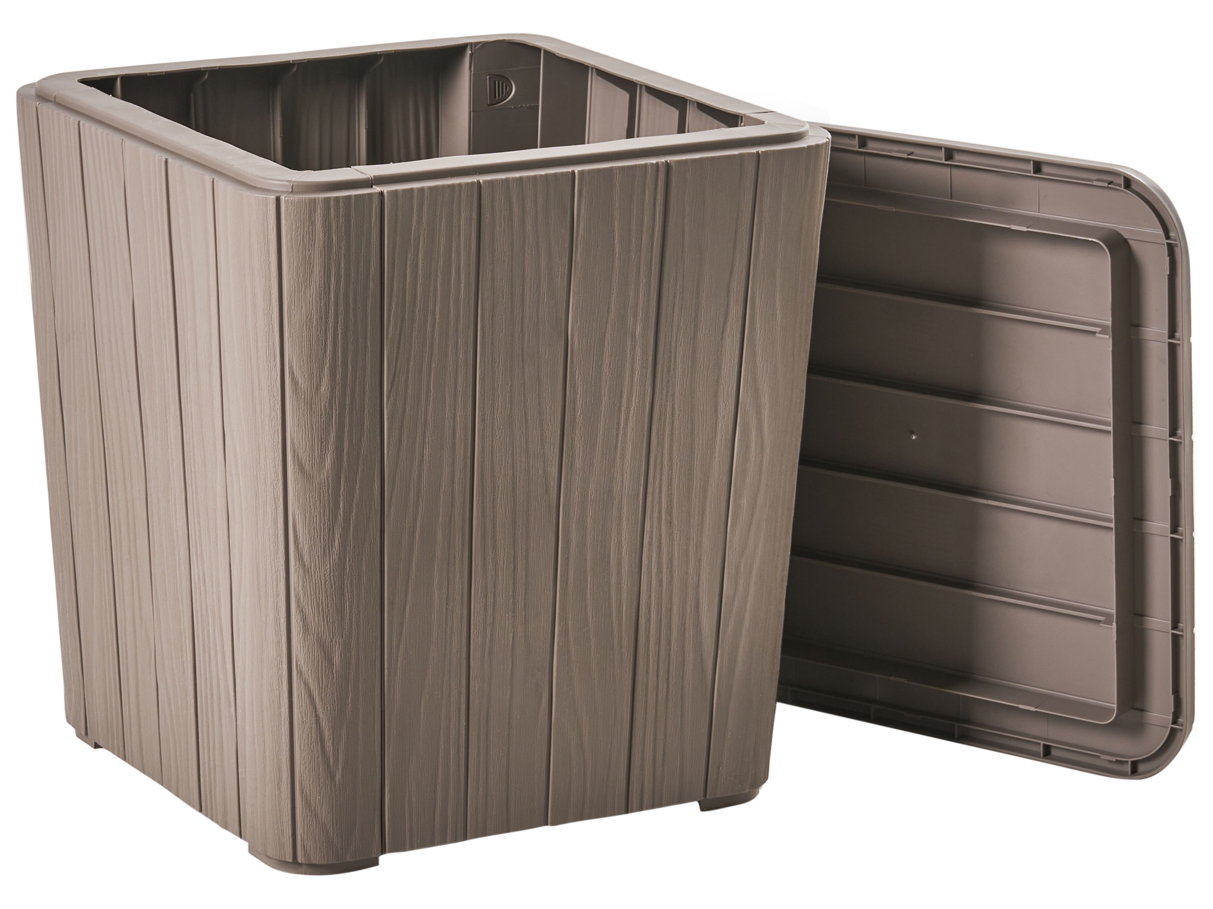 Storage Box SARANDI 40 cm 40 cm Taupe