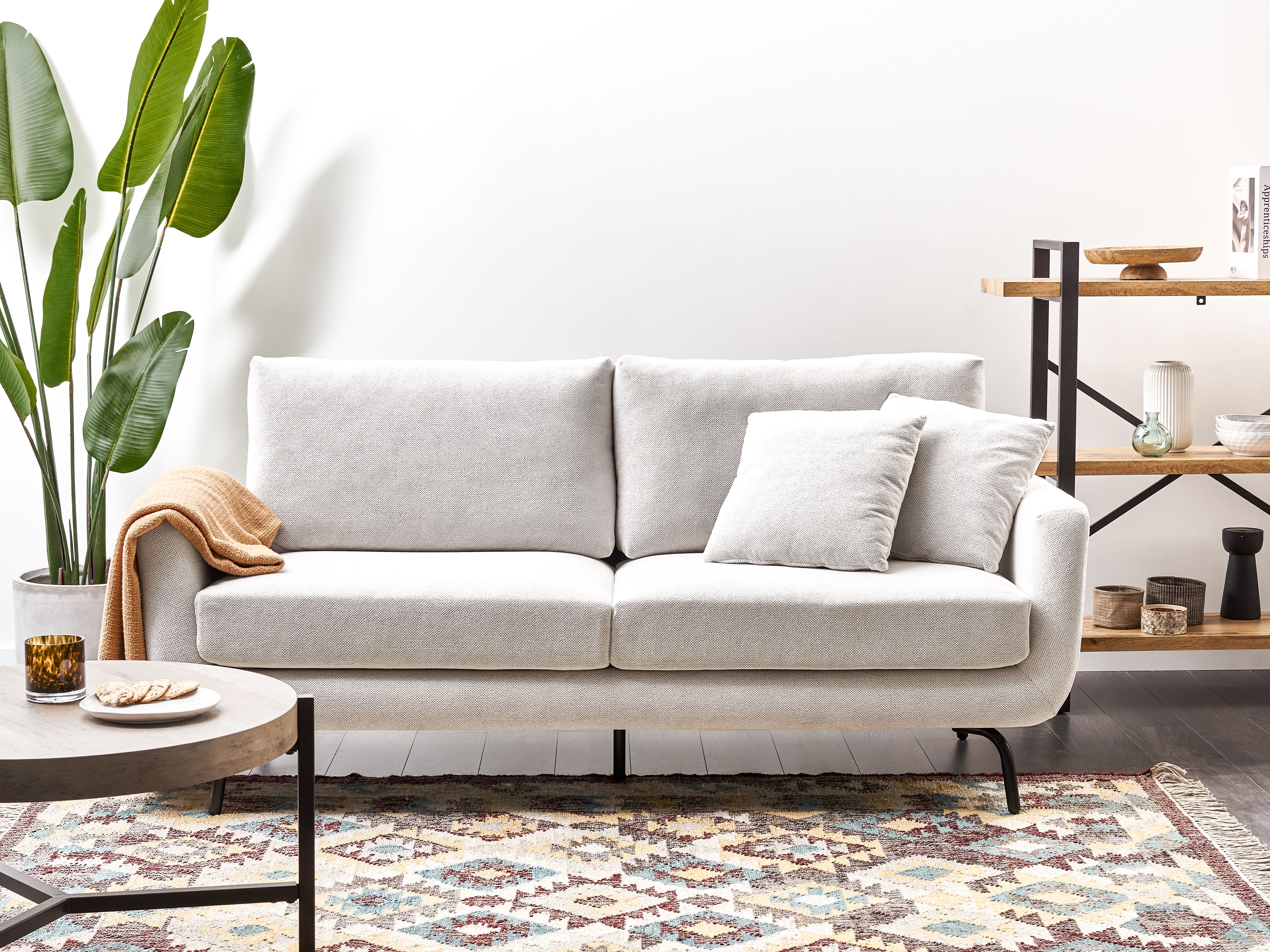 Sofa 3 Seater VESALA Fabric Off-White