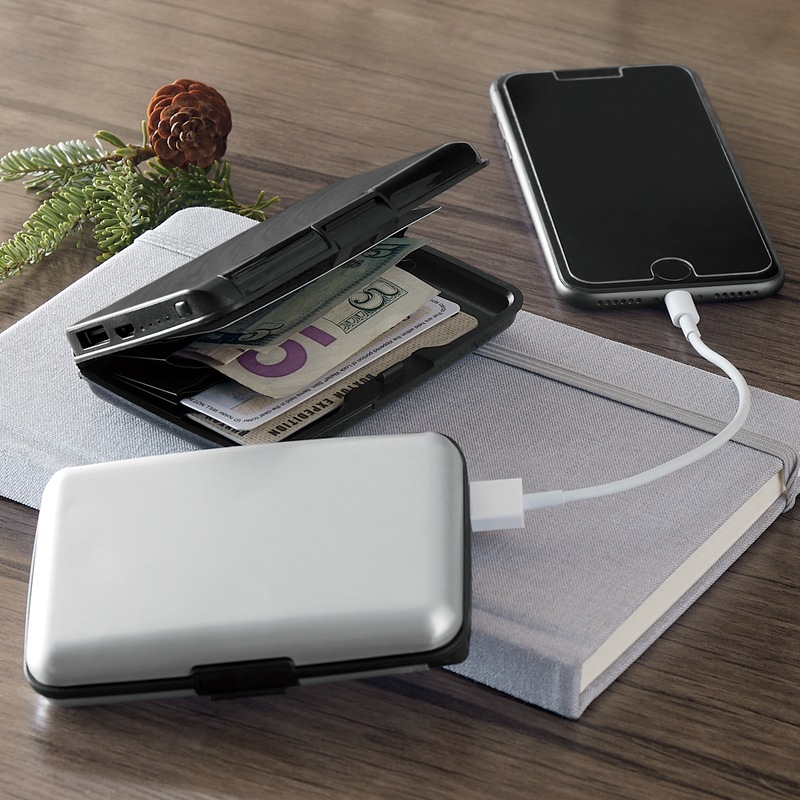 Aluminum Charging Wallet - MIDNIGHT VELVET CATALOG