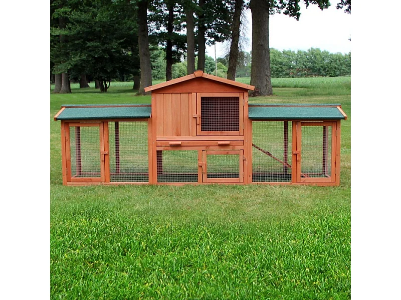 Cage Clapier Enclos lapin 210x85x54cm petits animaux Modele XXL 040 BB LOISIR