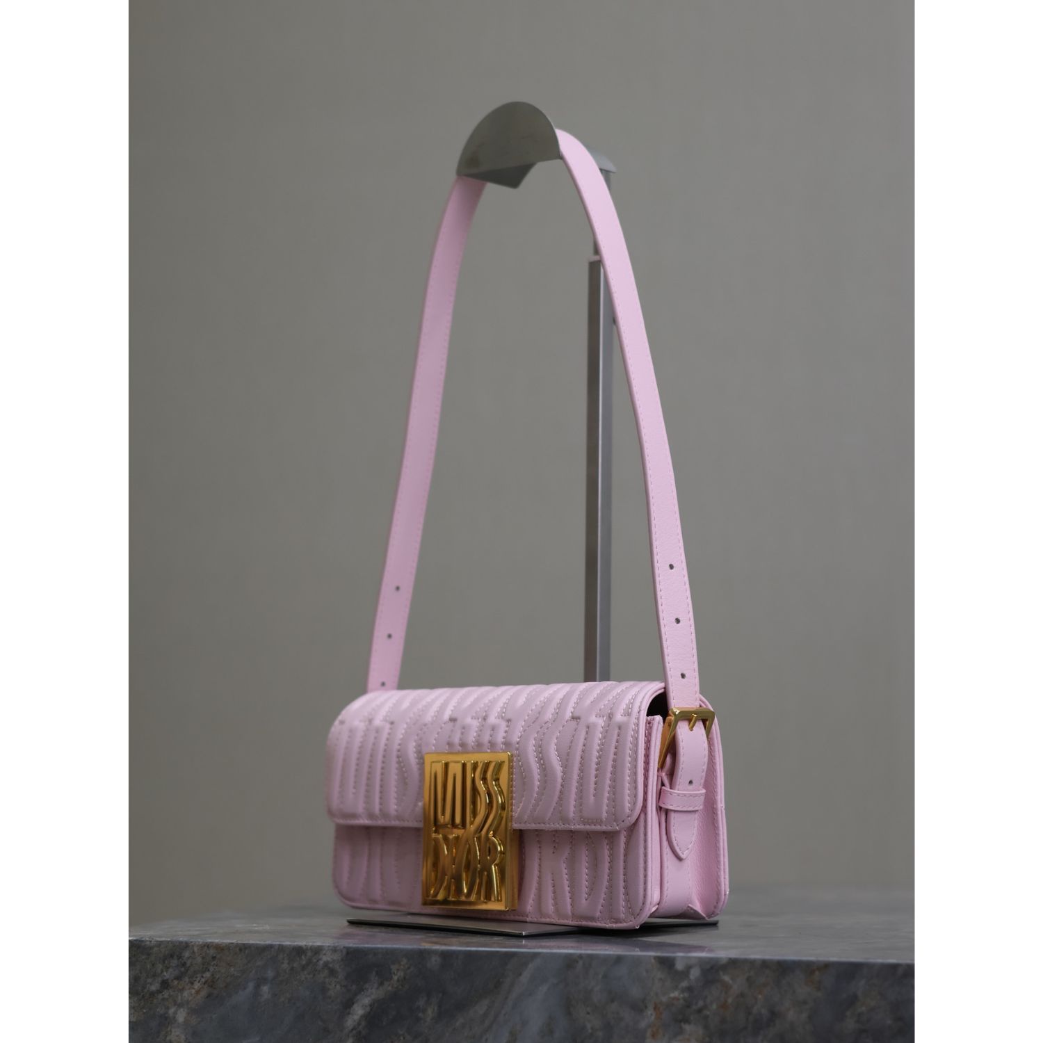 Miss Dior Flap Bag Pale Pink For Women 22cm/8.5in – M2610UBOS_M05N