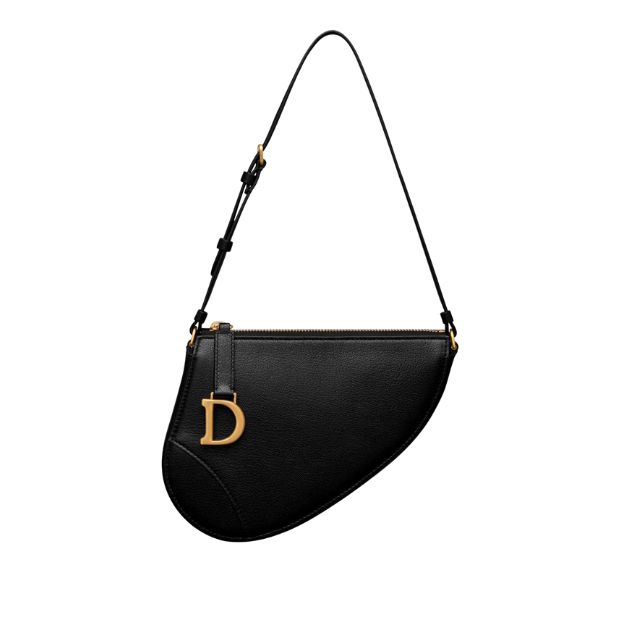 Christian Dior Saddle Rodeo Pouch Black For Women S5909CCEH_M900 – 20 Cm/ 8 Inches1:1High-quality replica