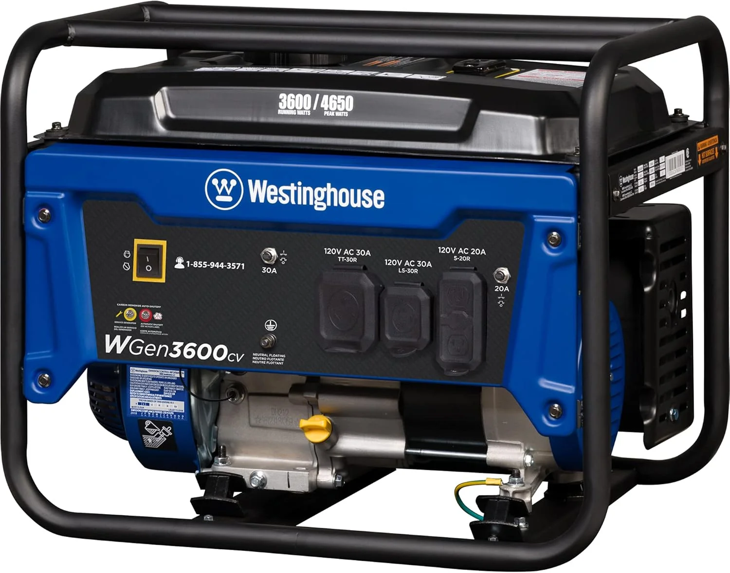 Westinghouse Portable Generator 3600 Running Watts 4650 Peak Watts 30A Outlet - 212cc - Image 8 Westinghouse Portable Generator 3600 Running Watts 4650 Peak Watts 30A Outlet - 212cc - Image 8