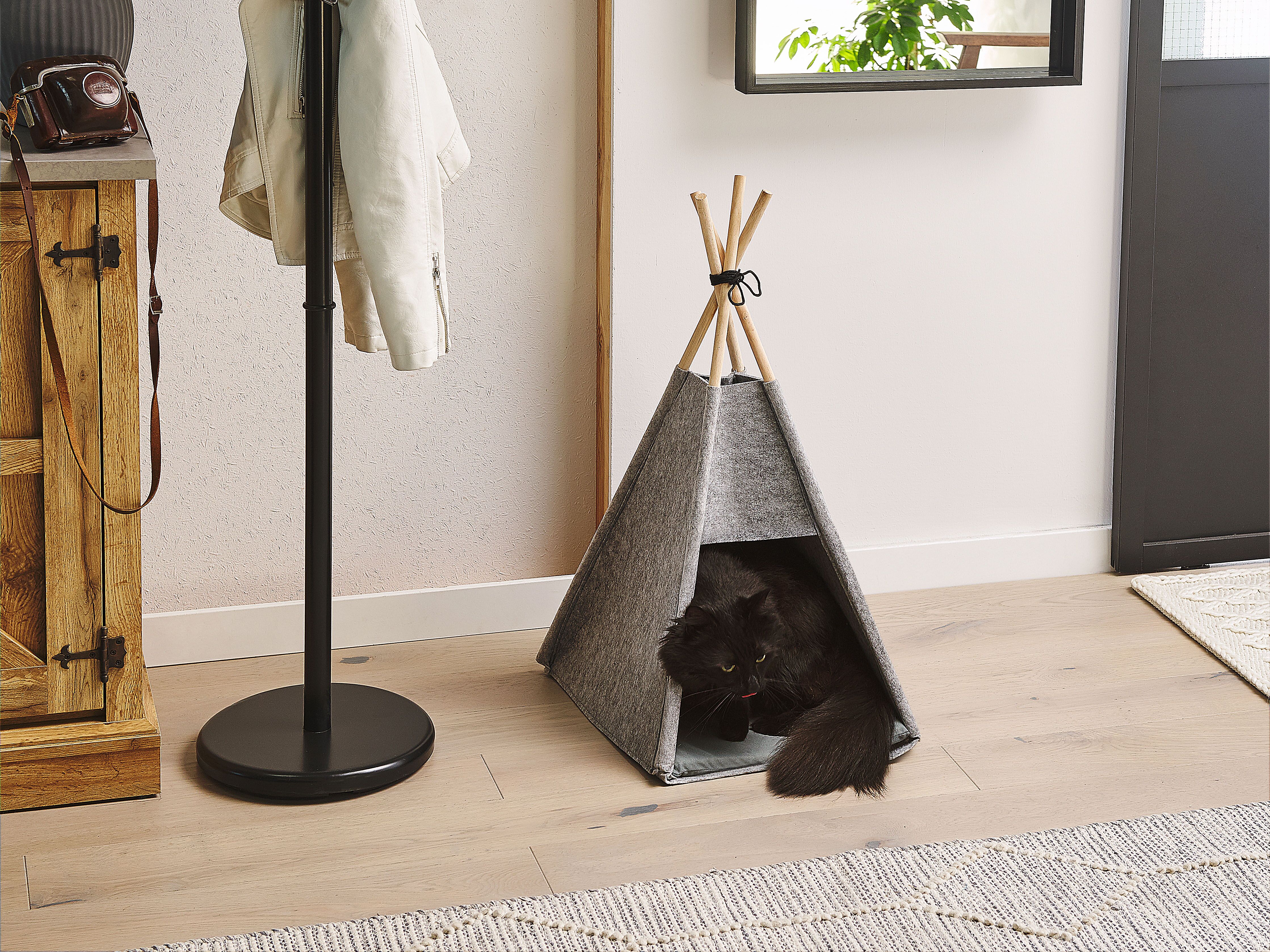 Pet Bed ULUBEY Felt Light Grey