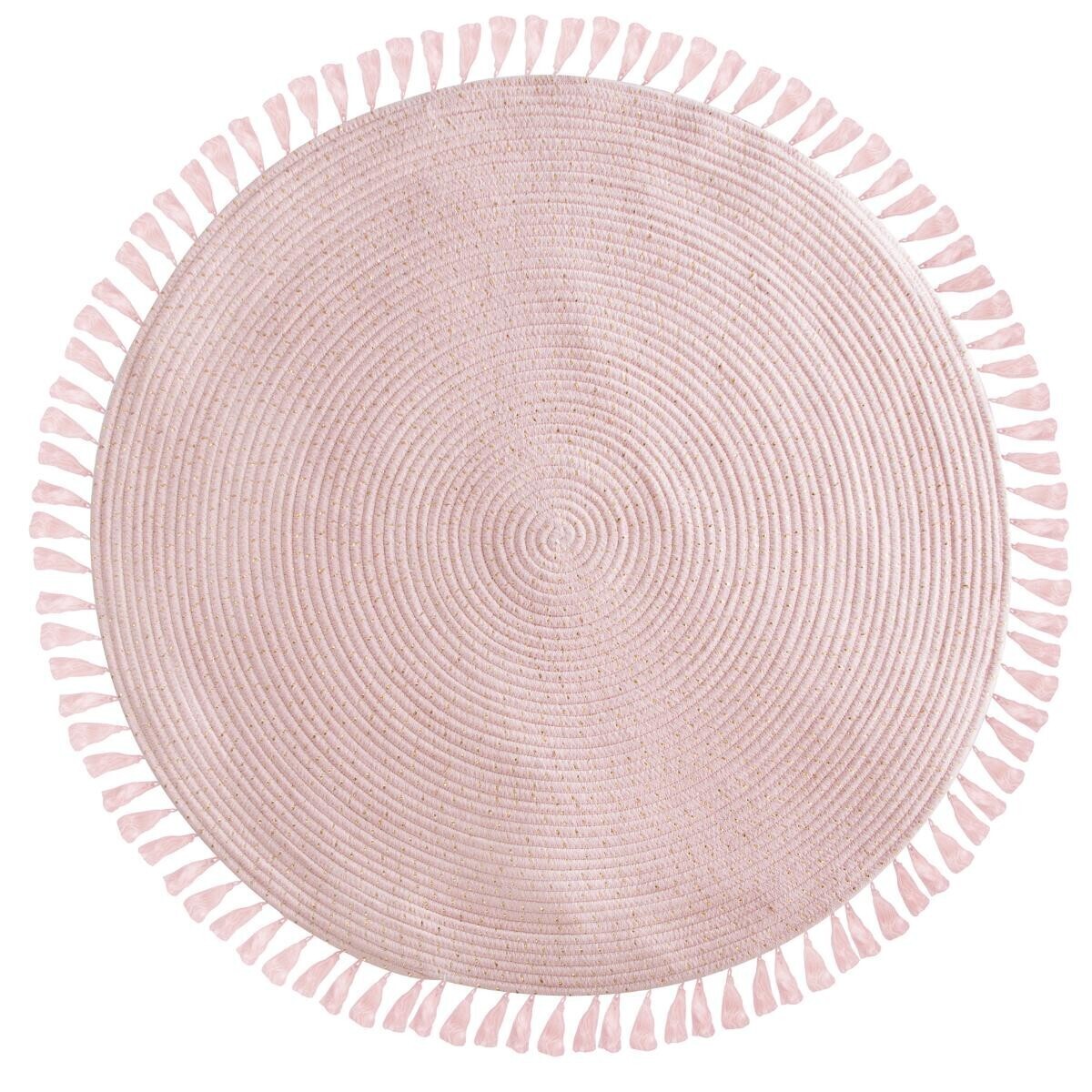 Kids rug "Lulu" Pink, D.90 cm