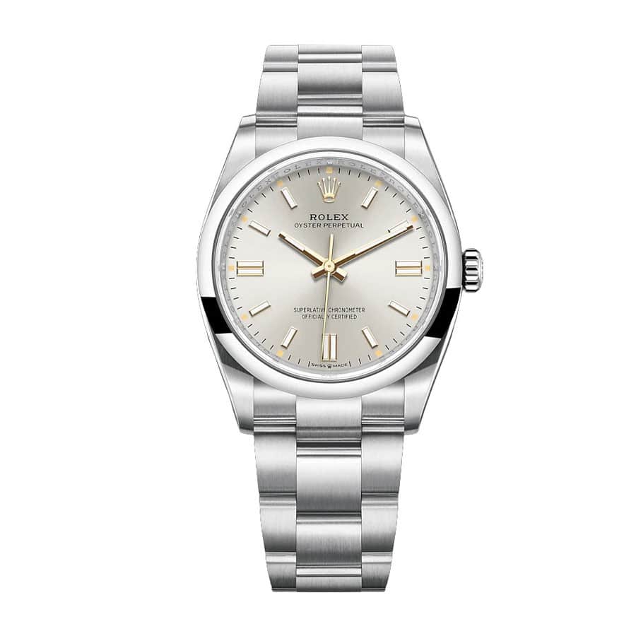 Rolex Oyster Perpetual Grey Dial 126000 Replica - Elite Watch Atelier