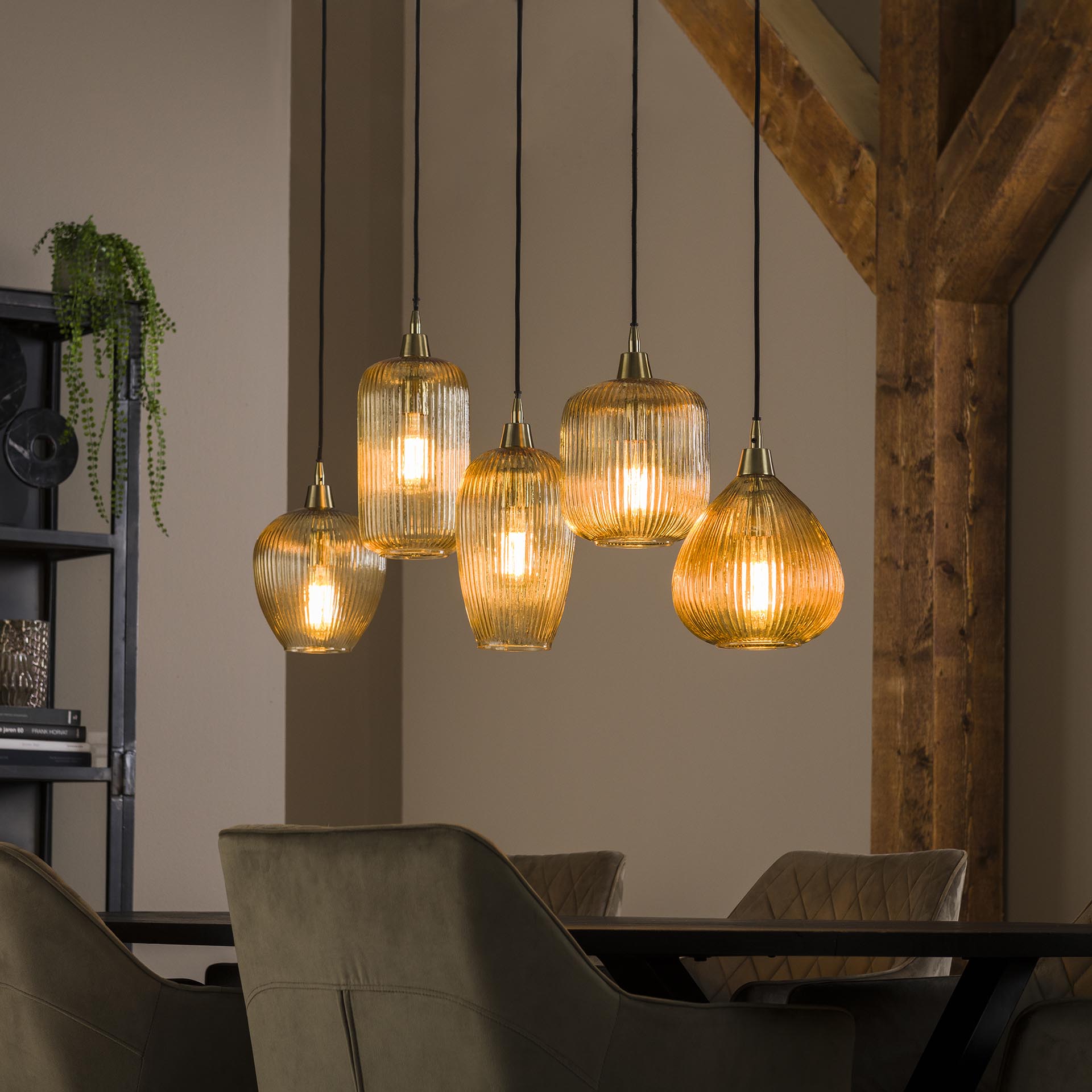 Blokker Gus Hanglamp - Amber