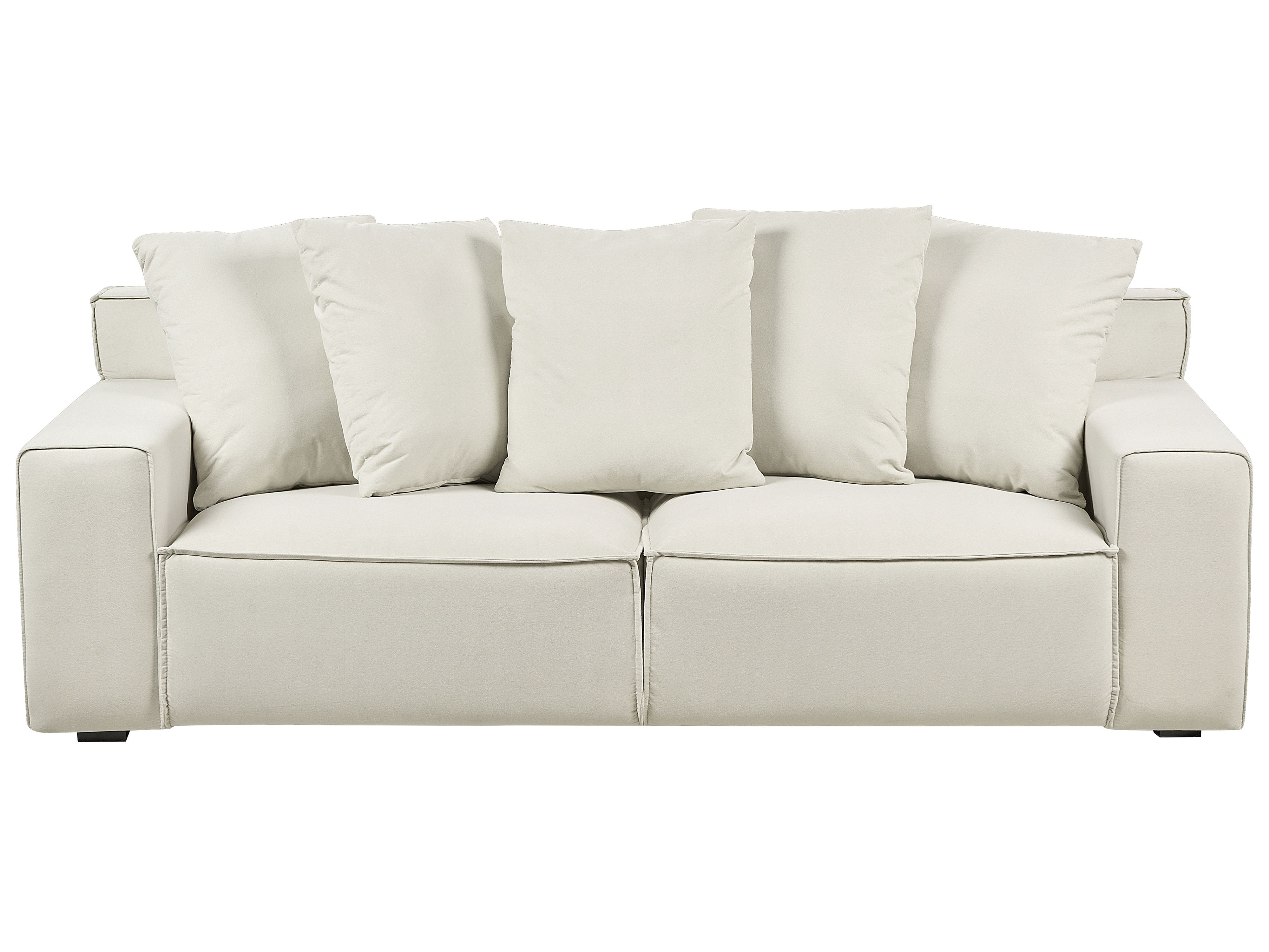 Sofa 3 Seater VISKAN Velvet Off-White