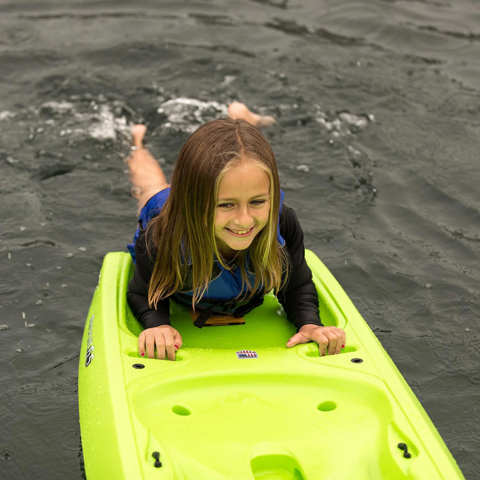 Lifetime Recruit 6.5 ft Youth Sit-on-Top Kayak, Lime Green (90765) - Image 12